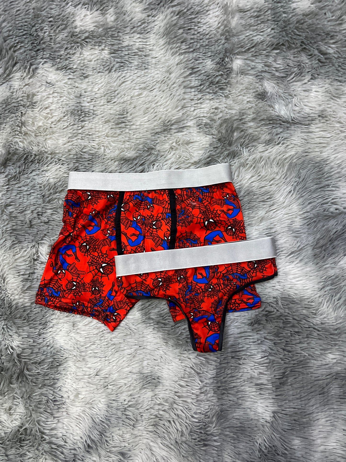 Spider Man Web Print Red duo unitalla con tanga