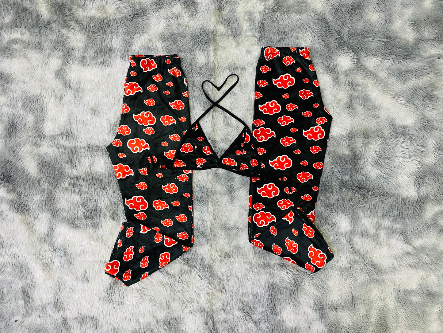 Akatsuki pijama afelpada duo