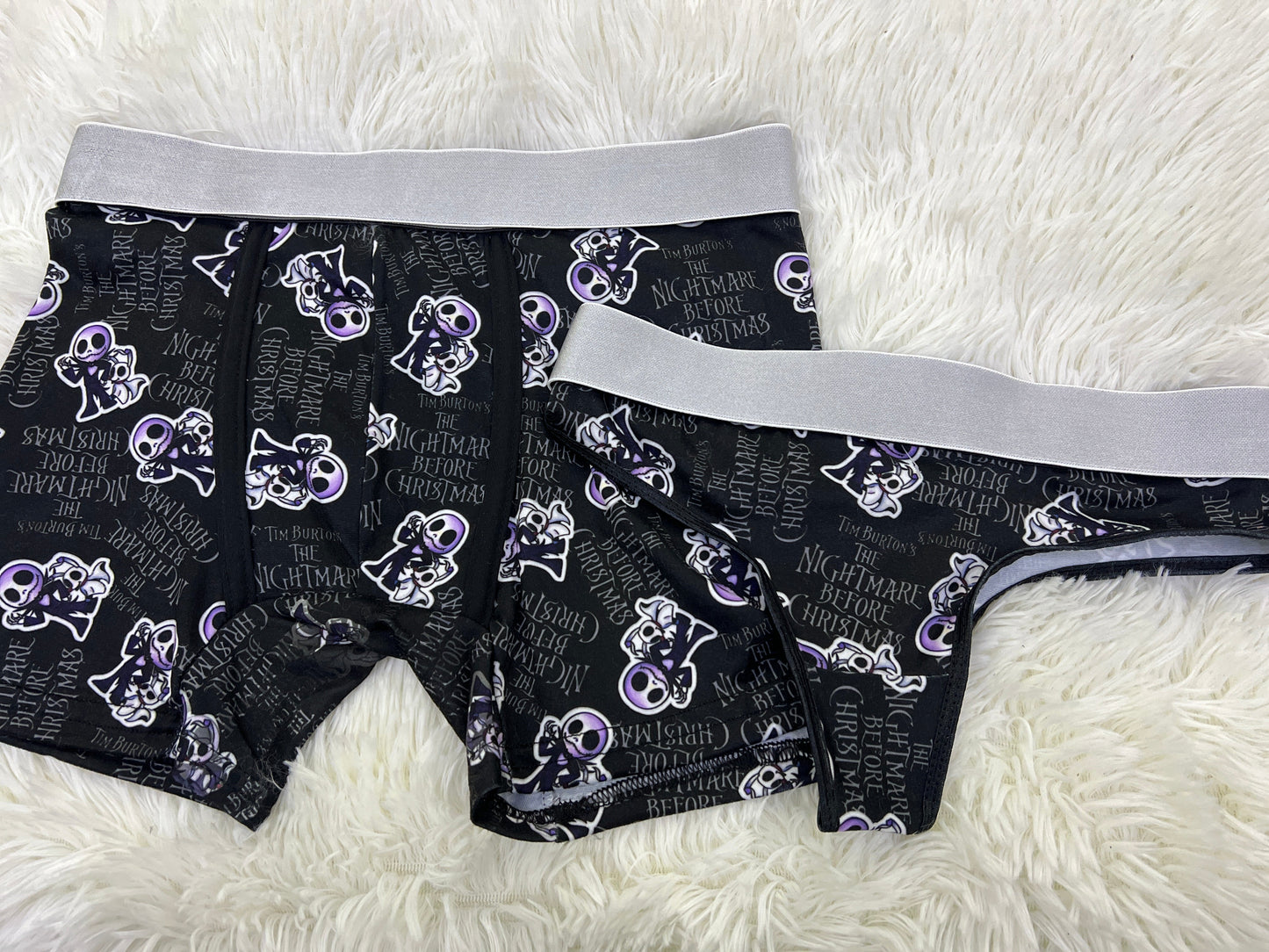 Spooky Print Negro duo unitalla con tanga