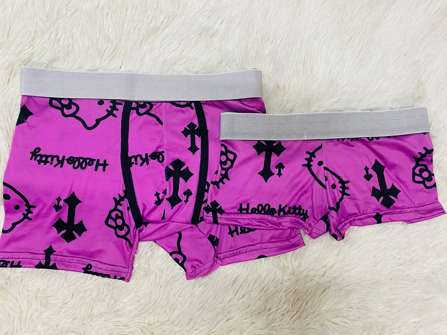 Hello Kitty Cruces Rosa Duo Unitalla Con boxer.