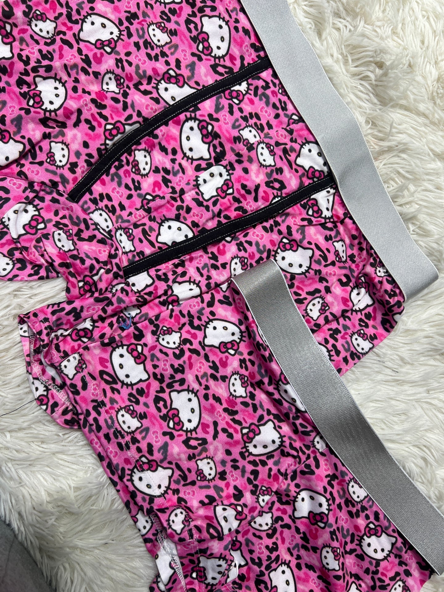 hello kitty animal print rosa dúo XL con boxer