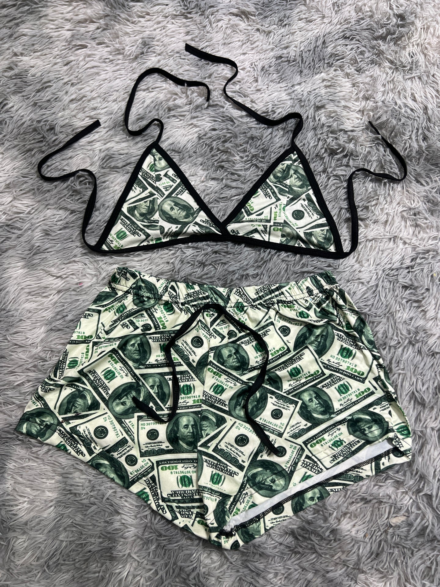 dólares Top con short unitalla de brush