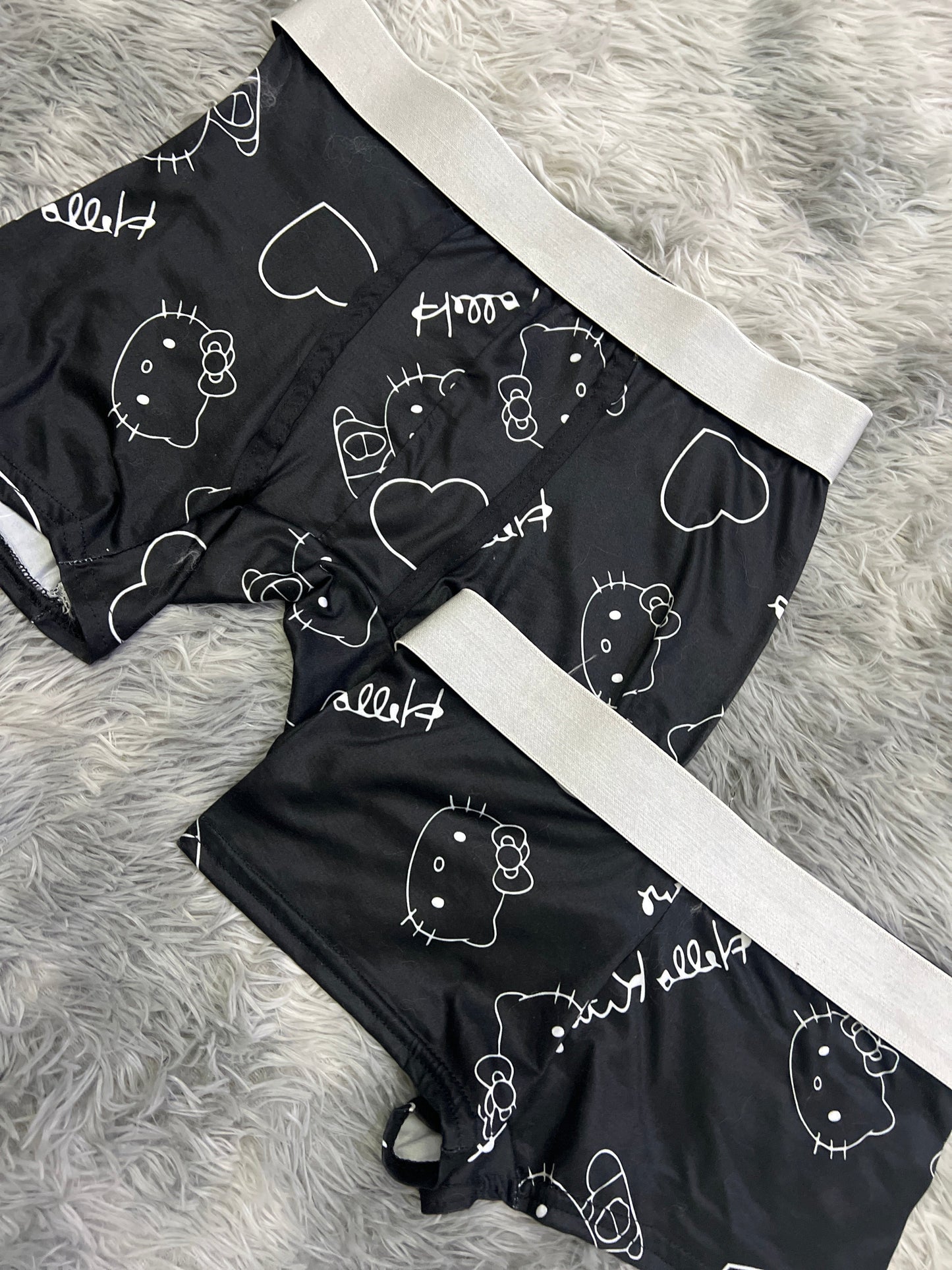 Kitty Face Negro Duo Unitalla Con boxer