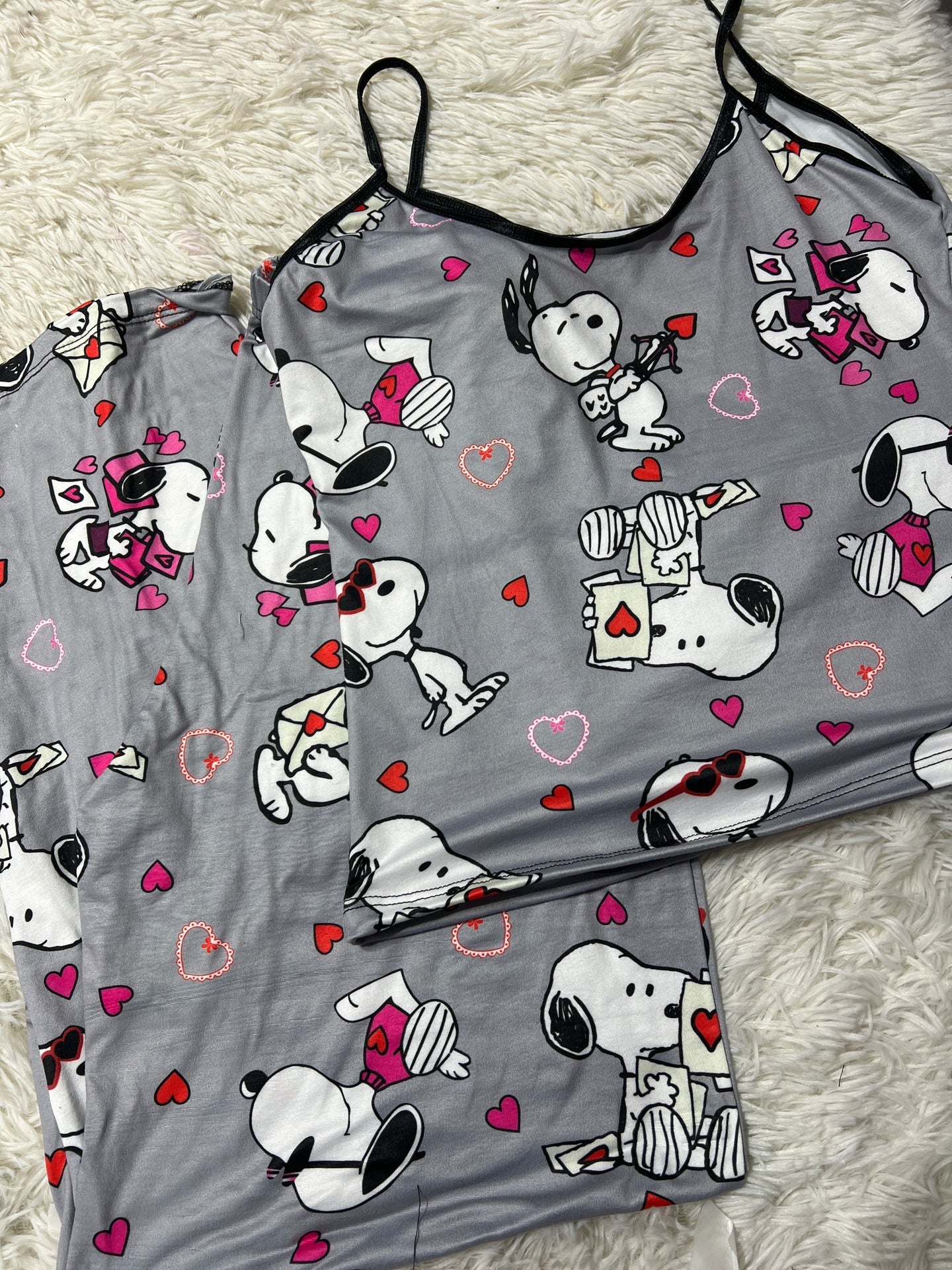 Snoopy enamorado Blusa con pantalón pijama de dama