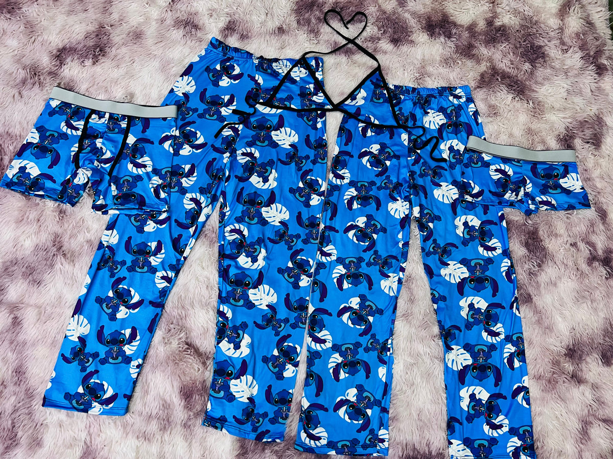 Stitch Ohana Pijama De 5 Piezas