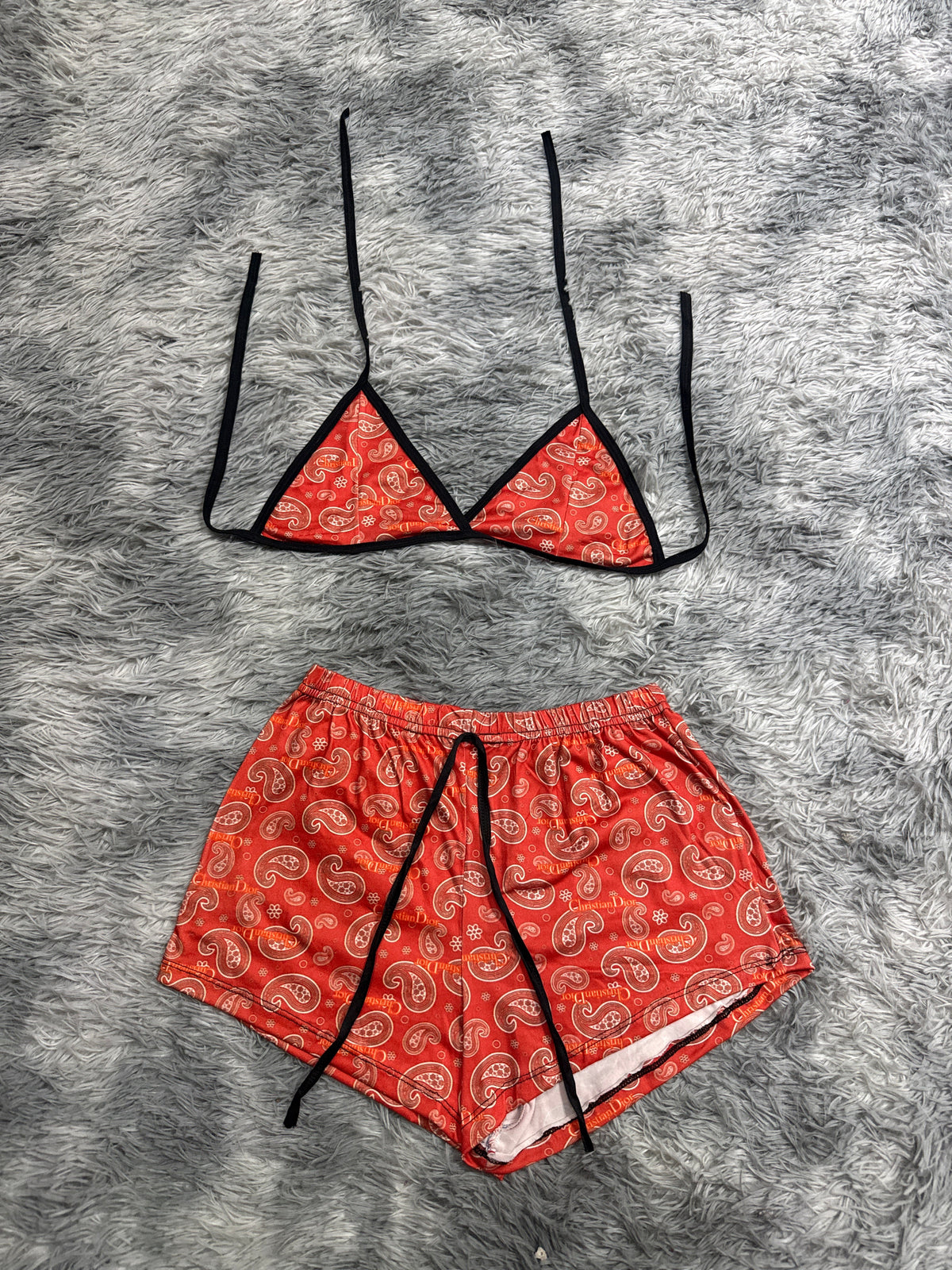 Cd Rojo Top Con Short Unitalla De Brush