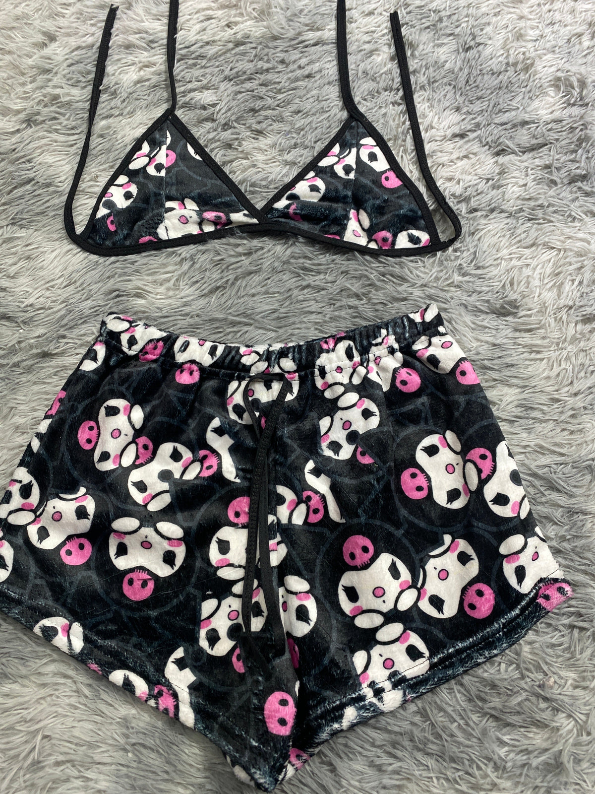 Kuromi Top Con Short Unitalla De Afelpado