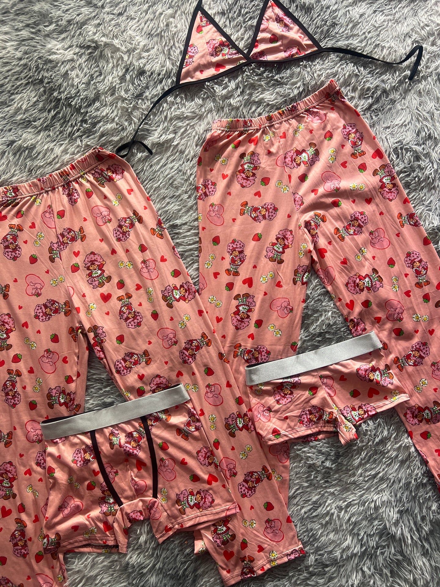 rosita fresita clasica pijama 5 piezas