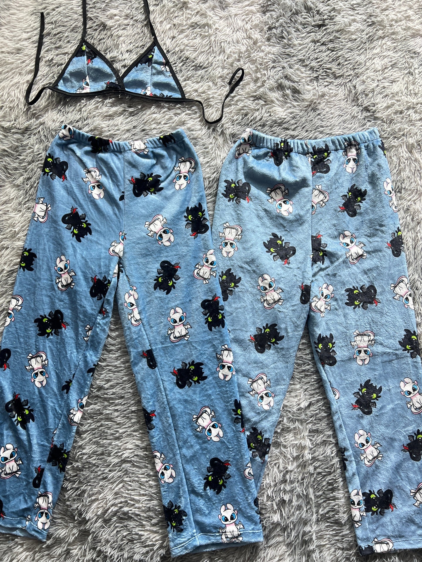 como entrenar a tu dragon duo de pijama afelpada