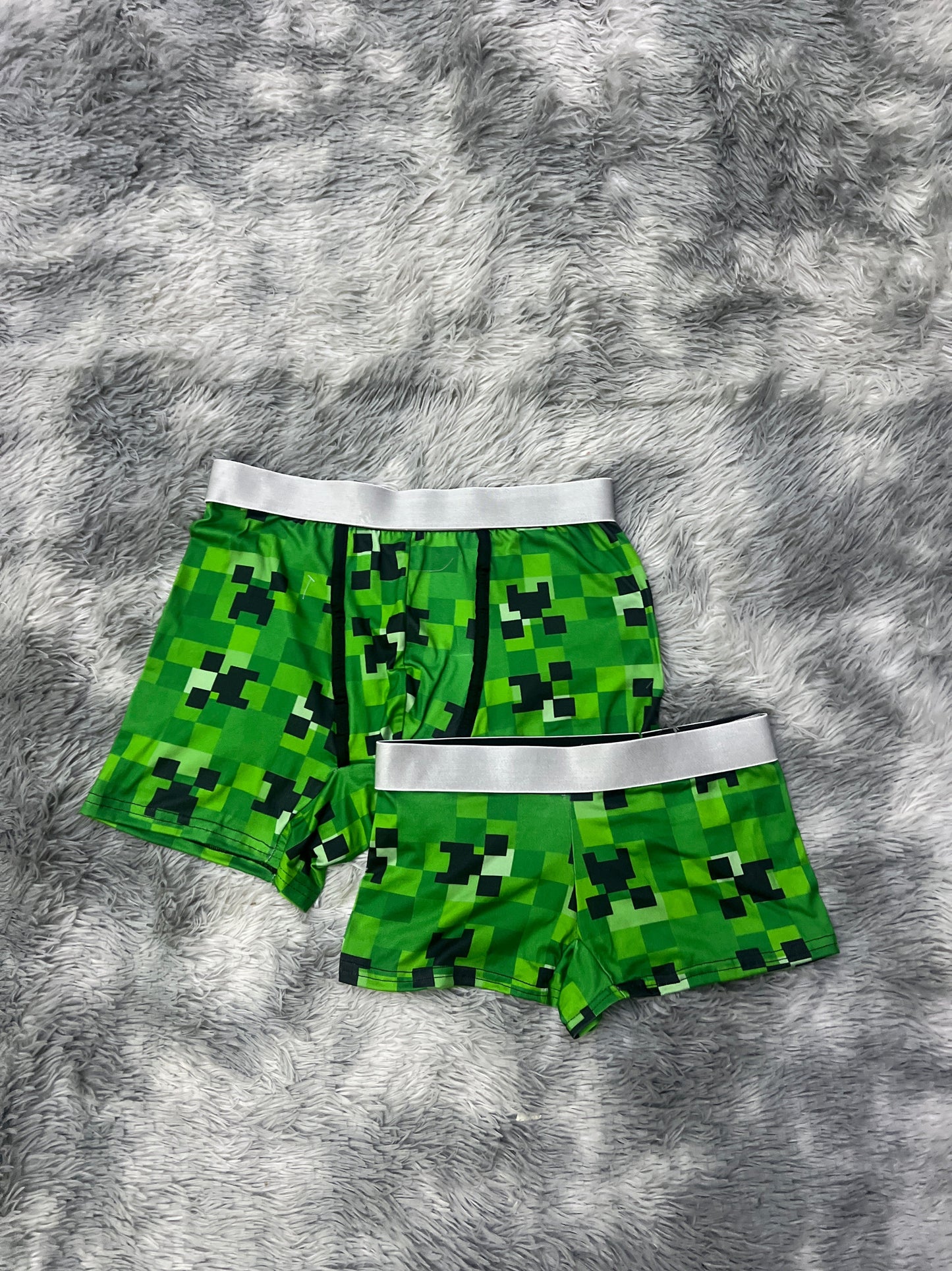 Minecraft Creeper Verde Duo Unitalla Con boxer