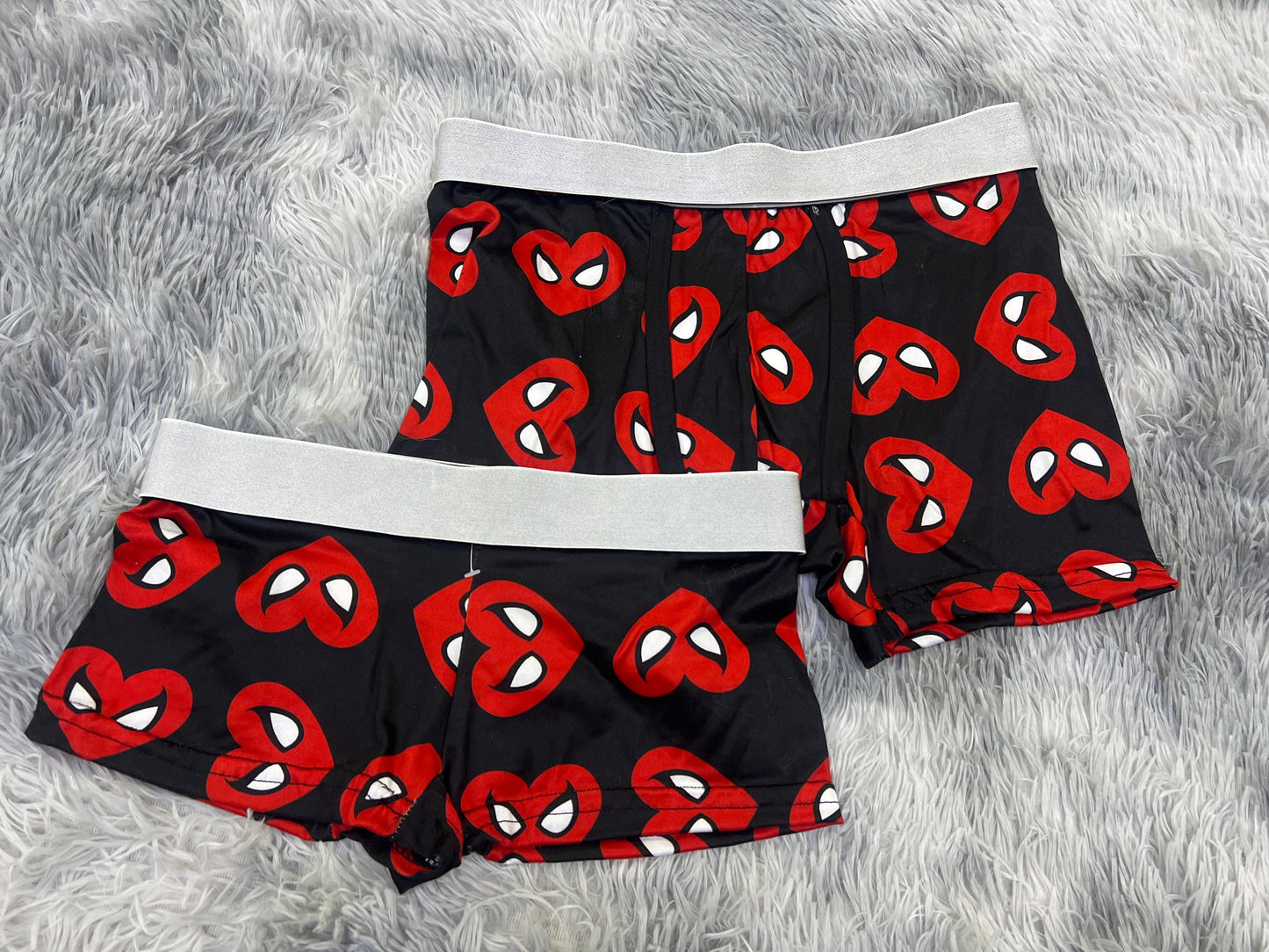 SpideyHeart Negro Duo Unitalla Con boxer