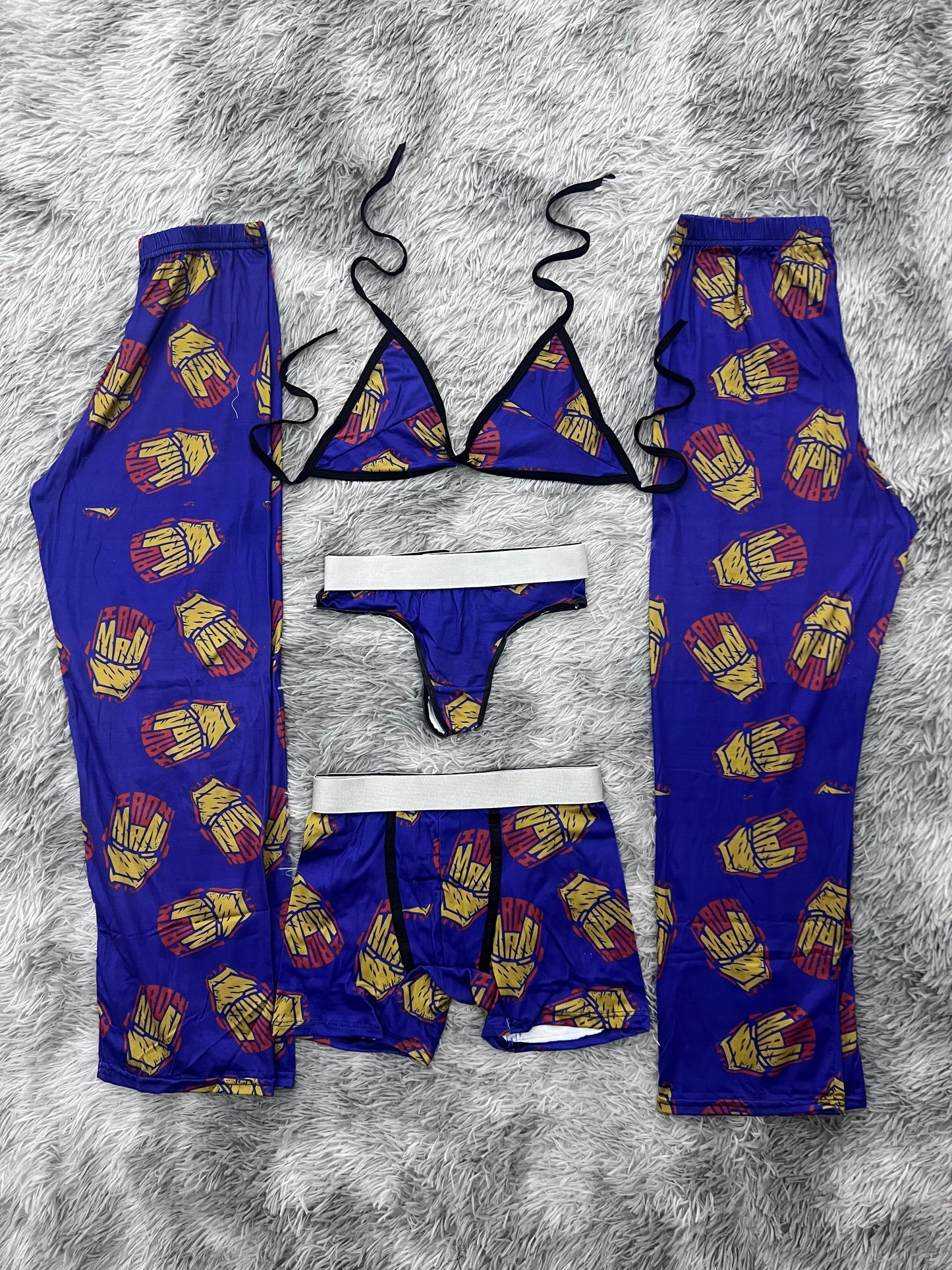 irón man pijama 5 piezas