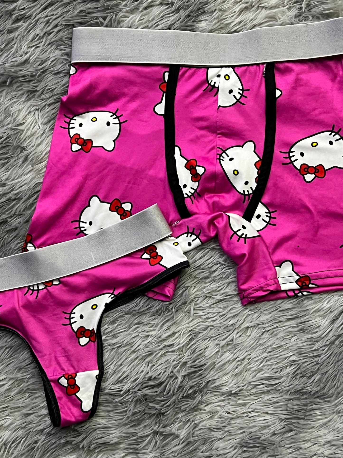 Kitty Faces Rosa duo unitalla con tanga