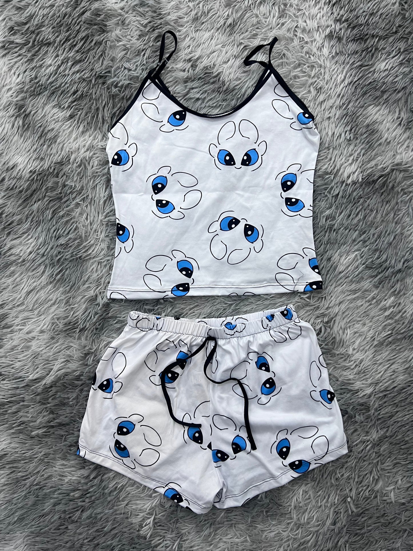 furia luminosa blusa con short unitalla de brush