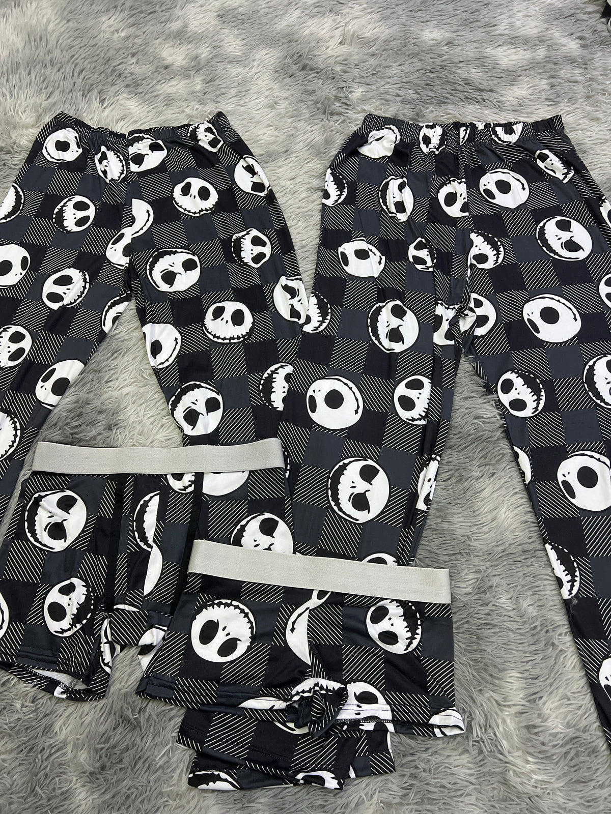 Jack Skellington Negro Pijama De 5 Piezas