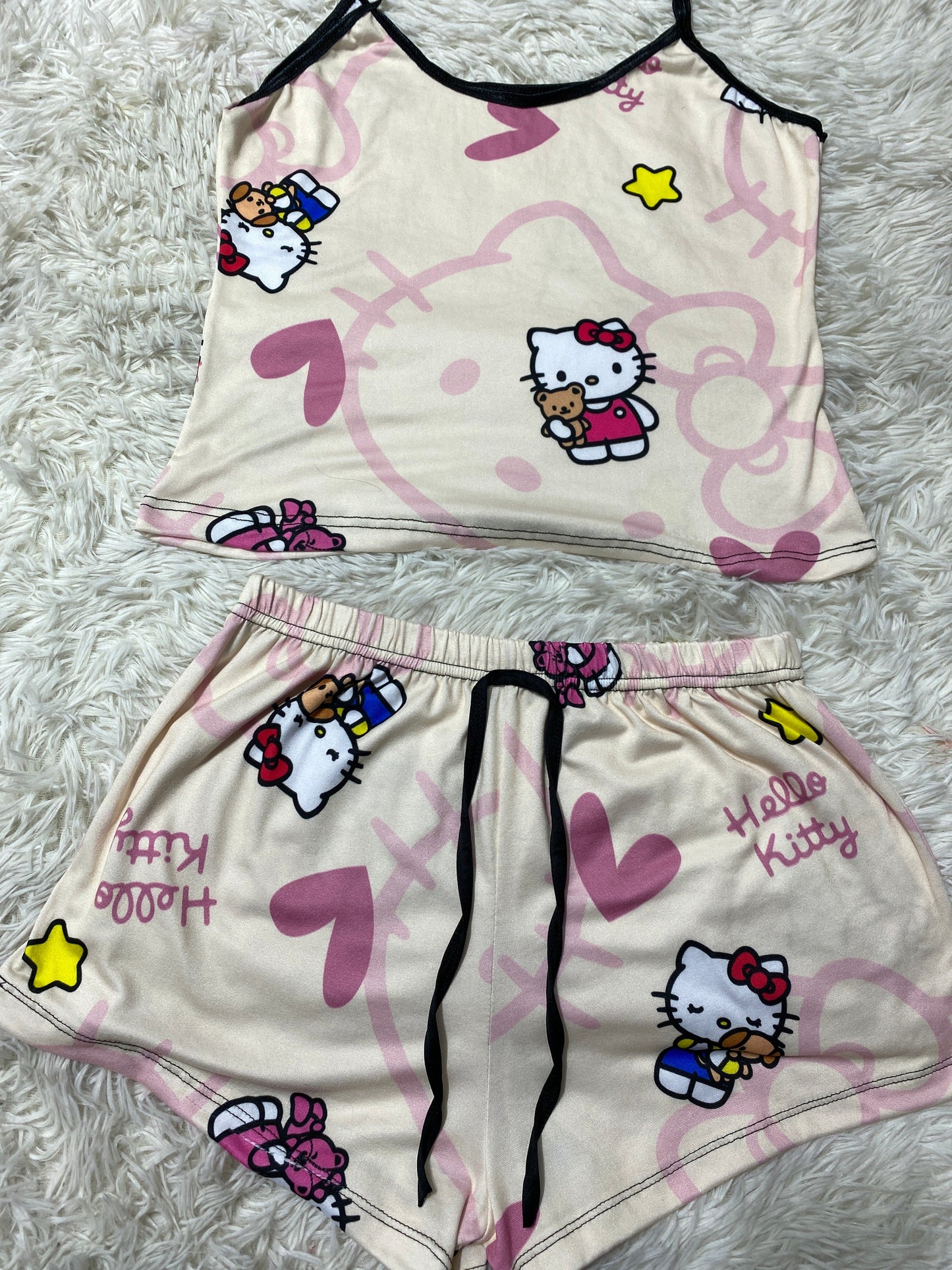 Hello kitty estrella blusa con short