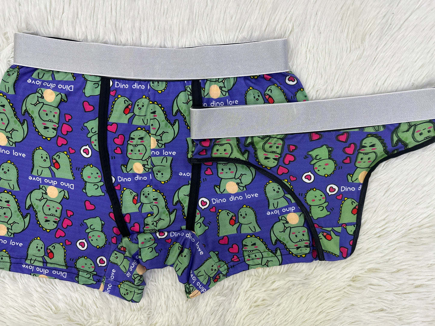 Dino Print Arcoiris Pastel Duo XL