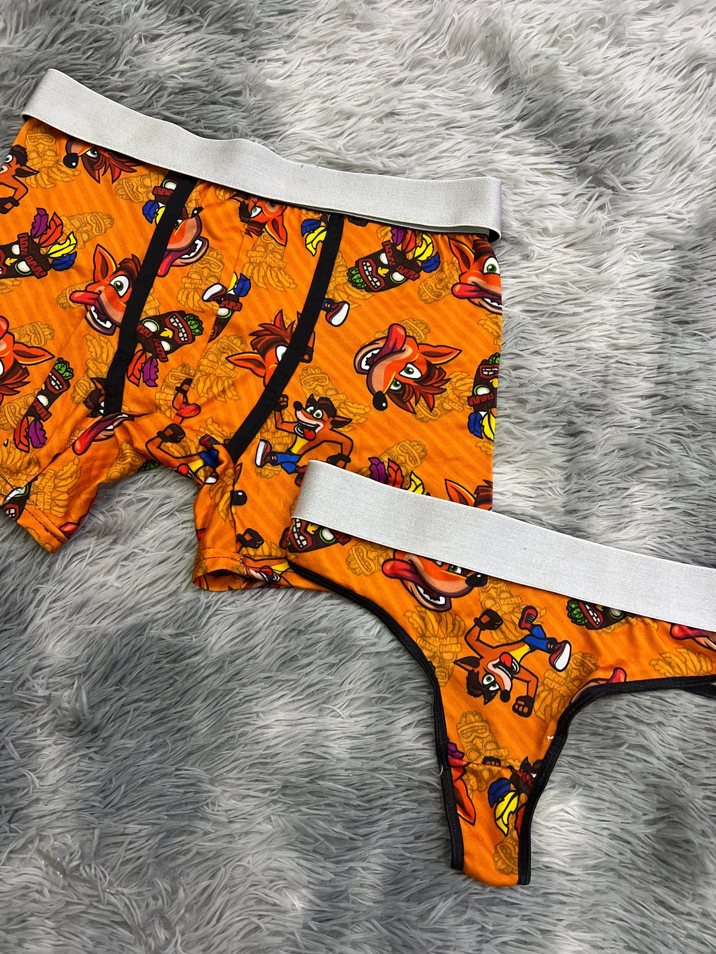 Crash Bandicoot Print Rosa duo unitalla con tanga