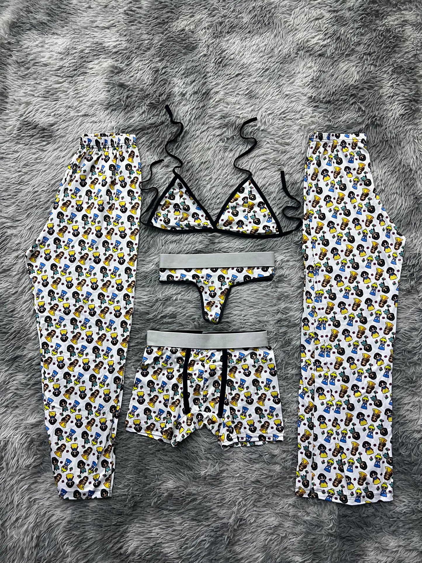 princesas pijama 5 piezas