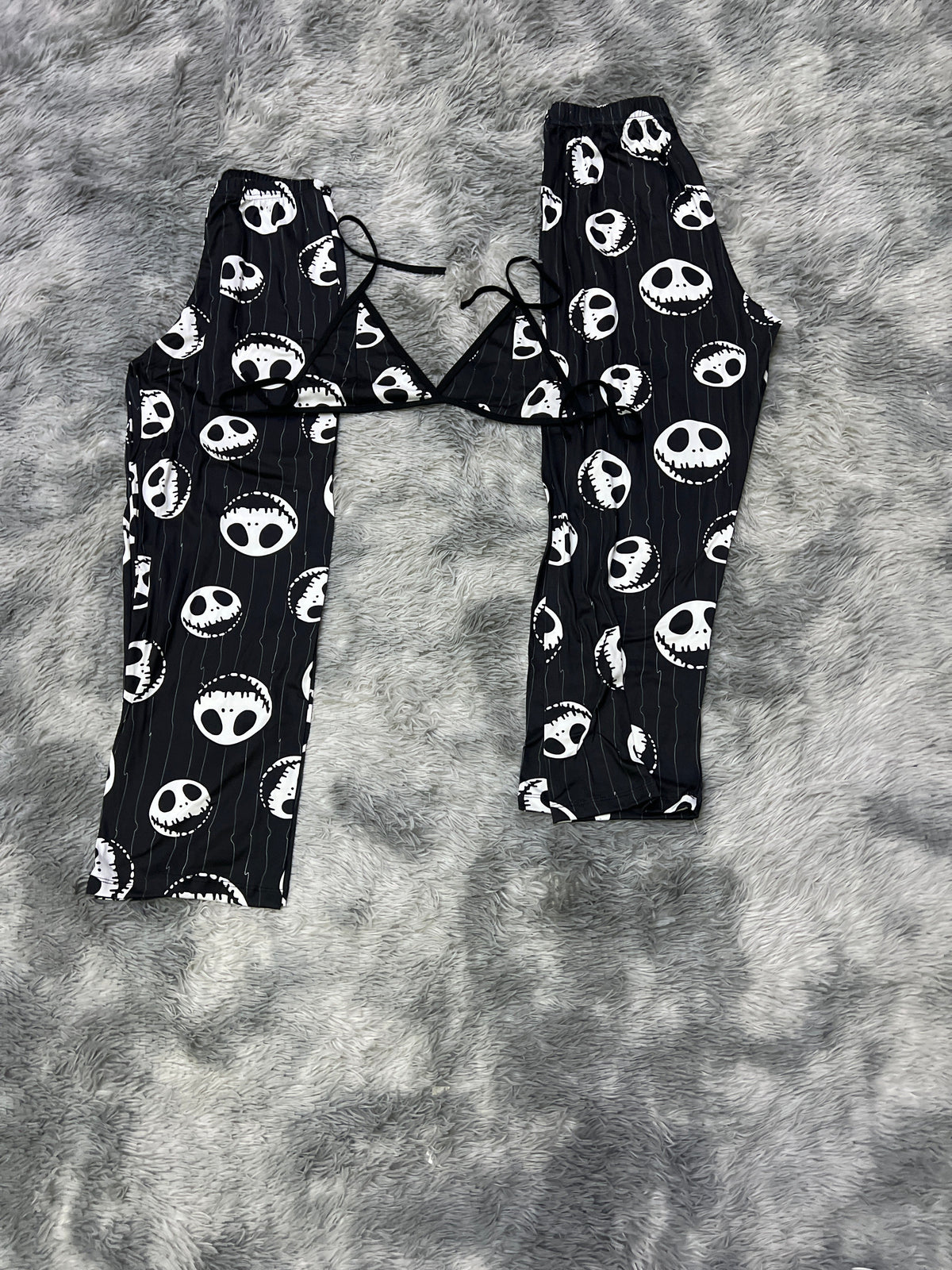 Jack Skellington Halloween Duo De Pijama Afelpada