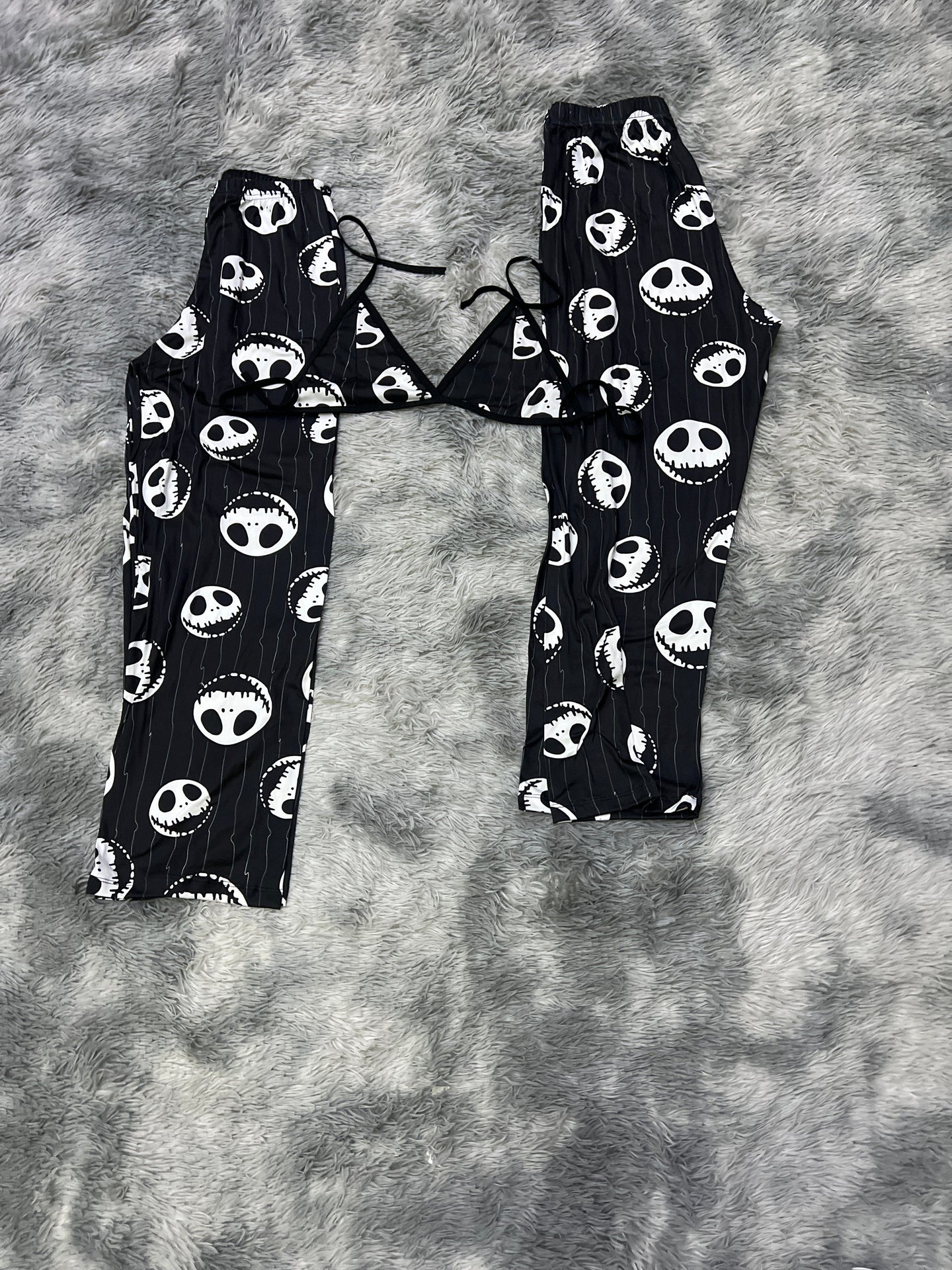 jack skellington duo de pijama afelpada Halloween