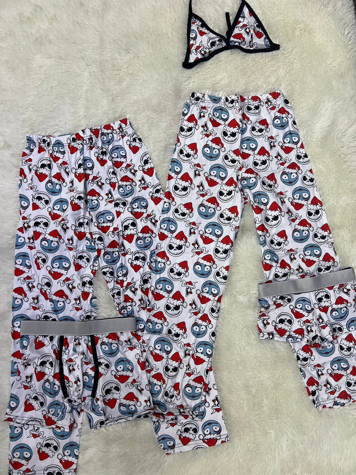 Jack Blanco Navideño Pijama De 5 Piezas