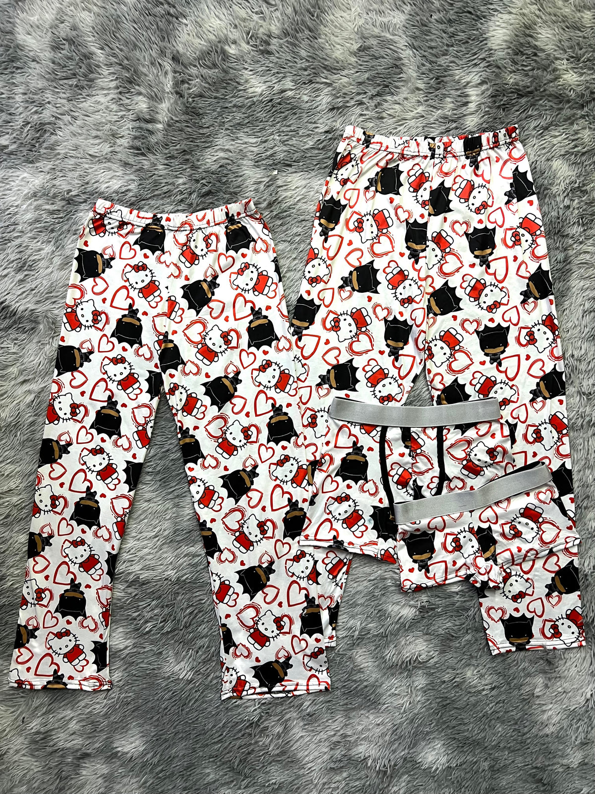 Hello Kitty Batman Cute Pijama De 5 Piezas