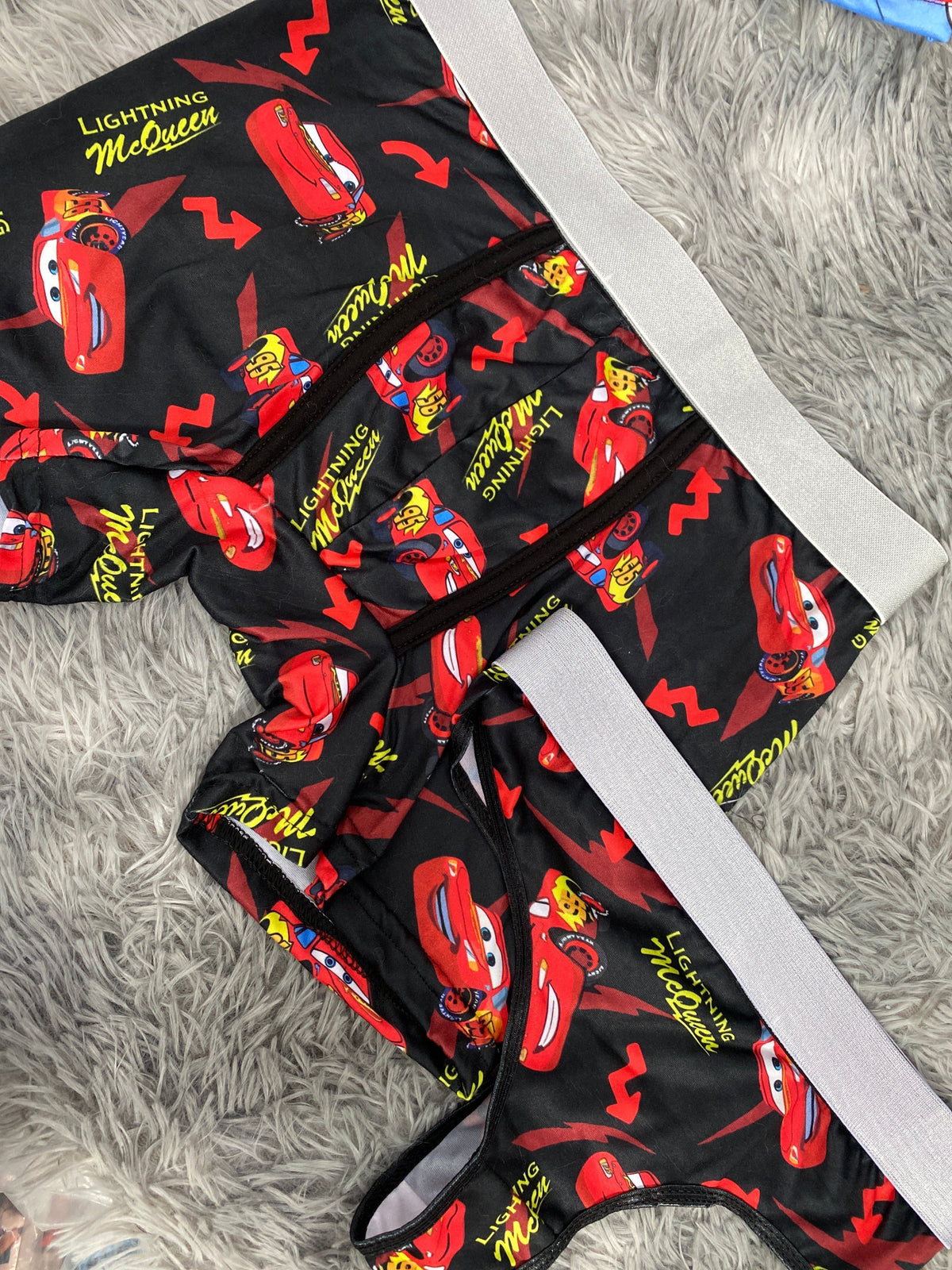 McQueen letras amarillas Duo Unitalla Con Tanga Xl