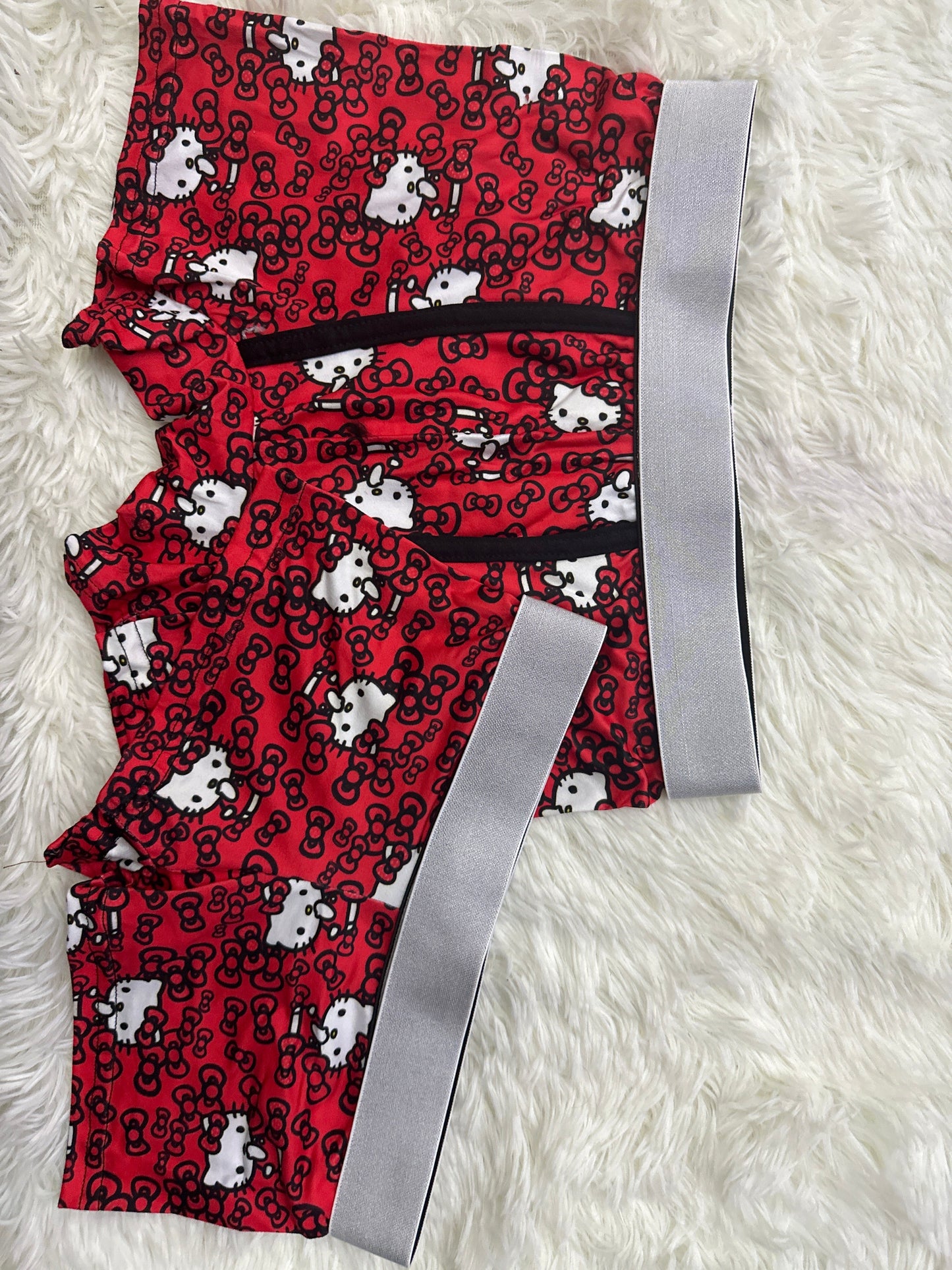 Hello Kitty Rojo Duo De Pijama 5 Piezas