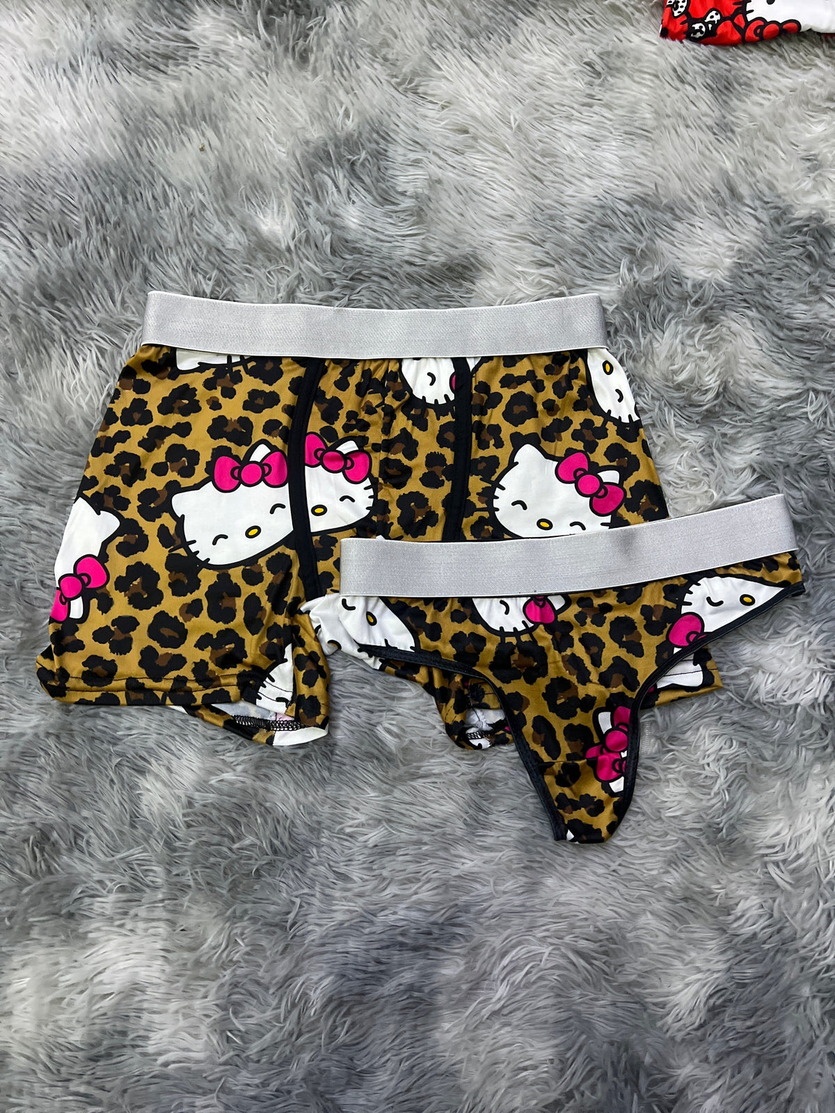 Hello Kitty Animal Print Duo Unitalla Con Tanga