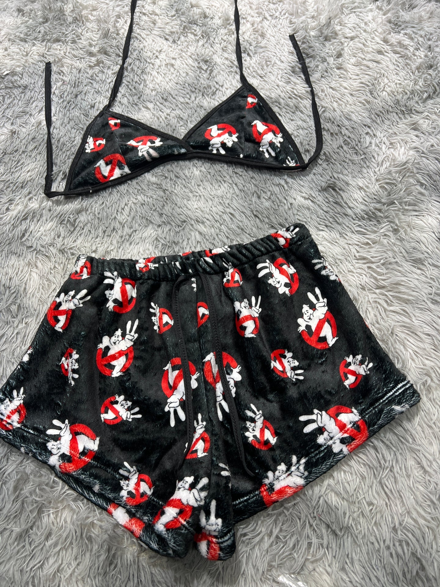 Casa fantasmas Top con short unitalla de afelpad