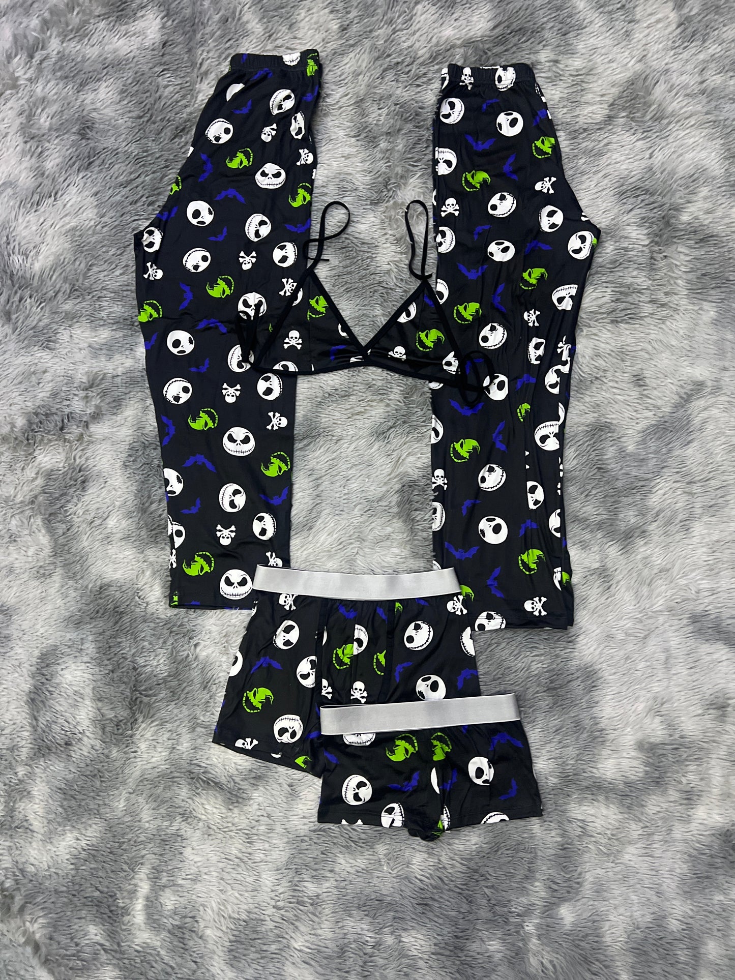 Jack Sin Color Duo de pijama de 5 piezas.