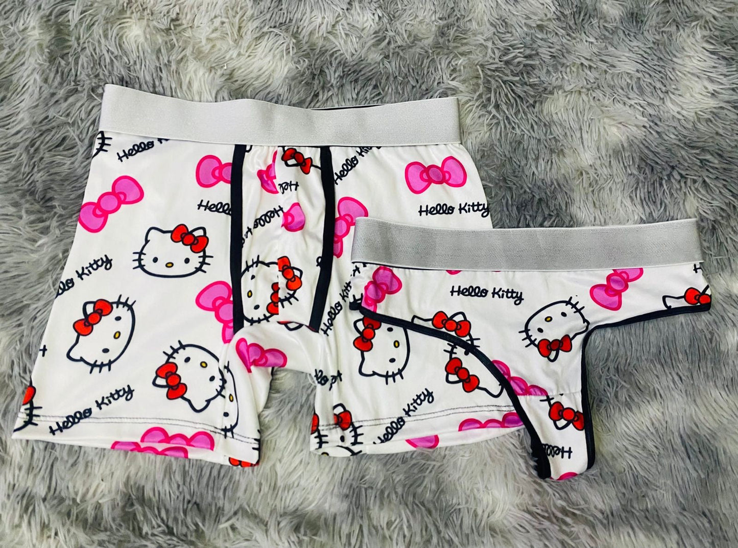 Hello Kitty Bow Pink duo unitalla con tanga
