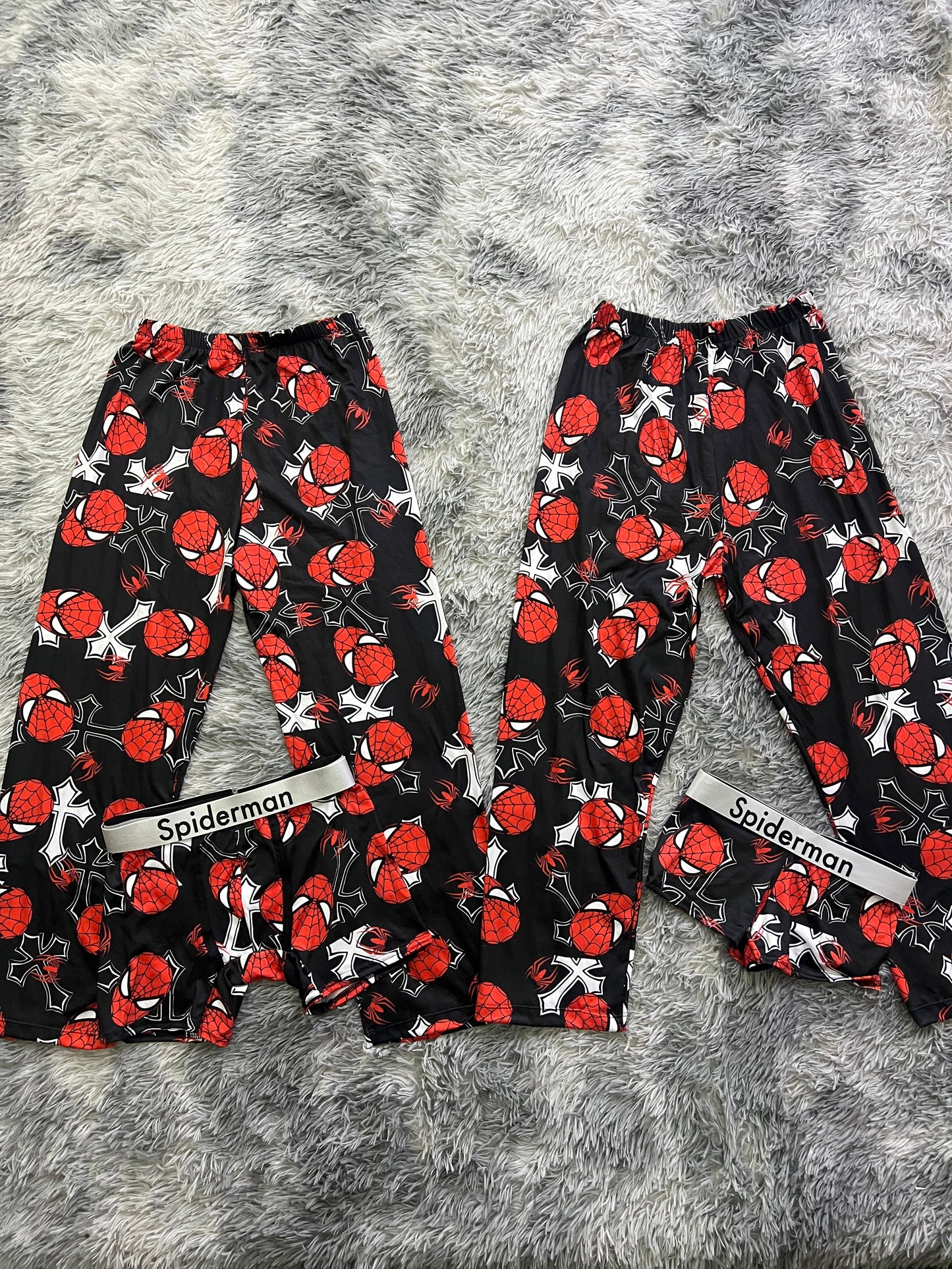 Spider-Man Cruz Rojo Duo De Pijama De 5 Piezas.
