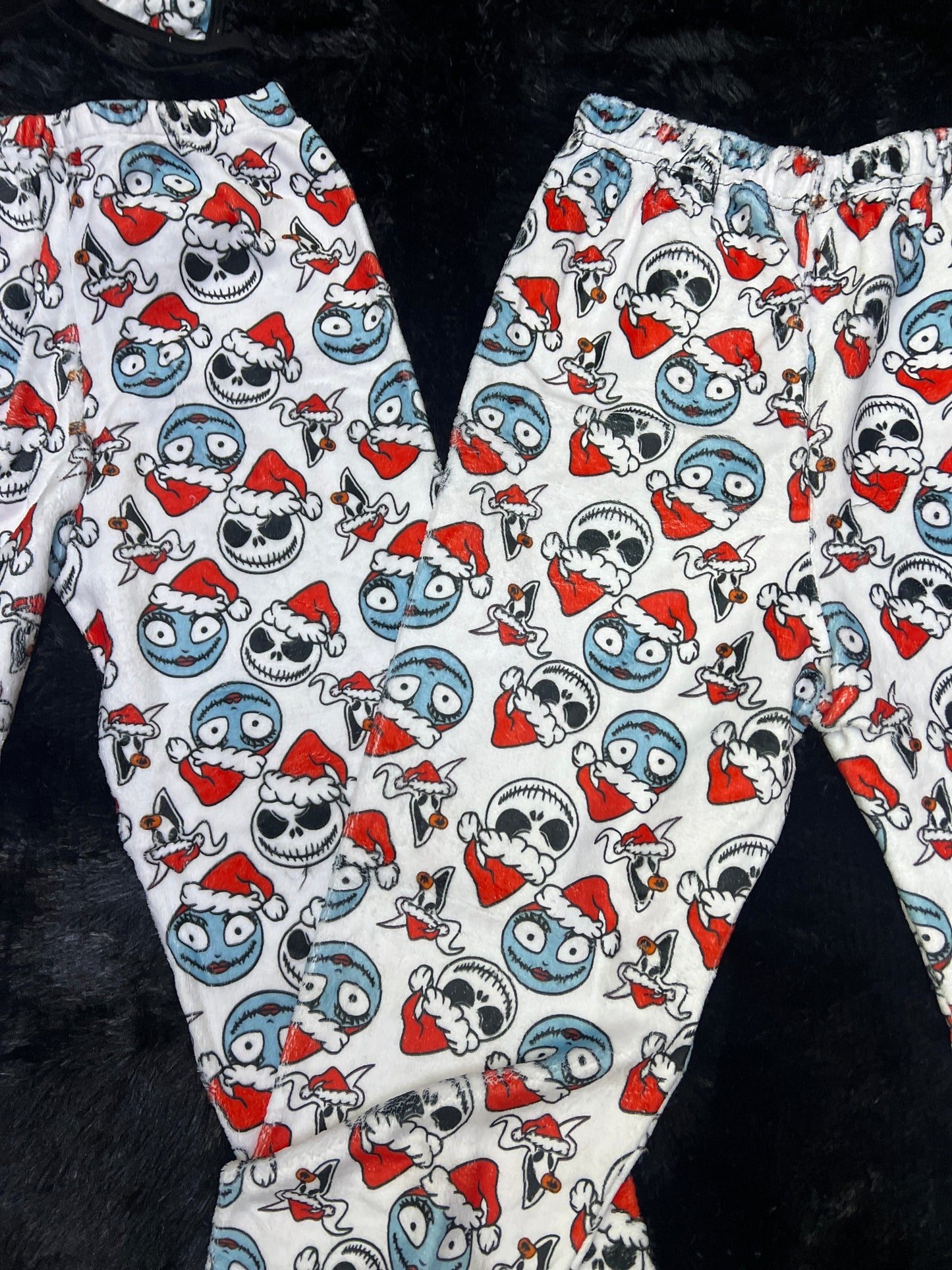Jack Skellington Sin Color Duo de pijama afelpada.