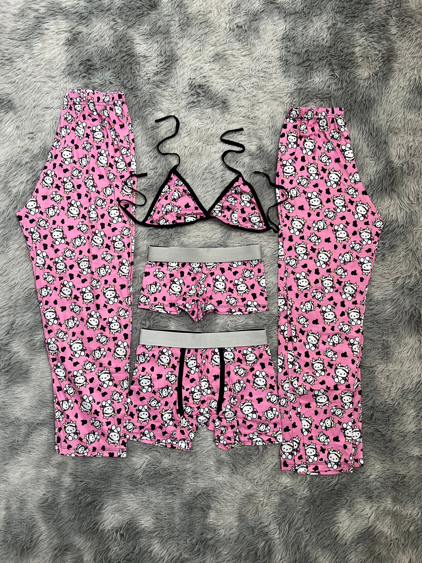 kitty vaquita pijama 5 piezas
