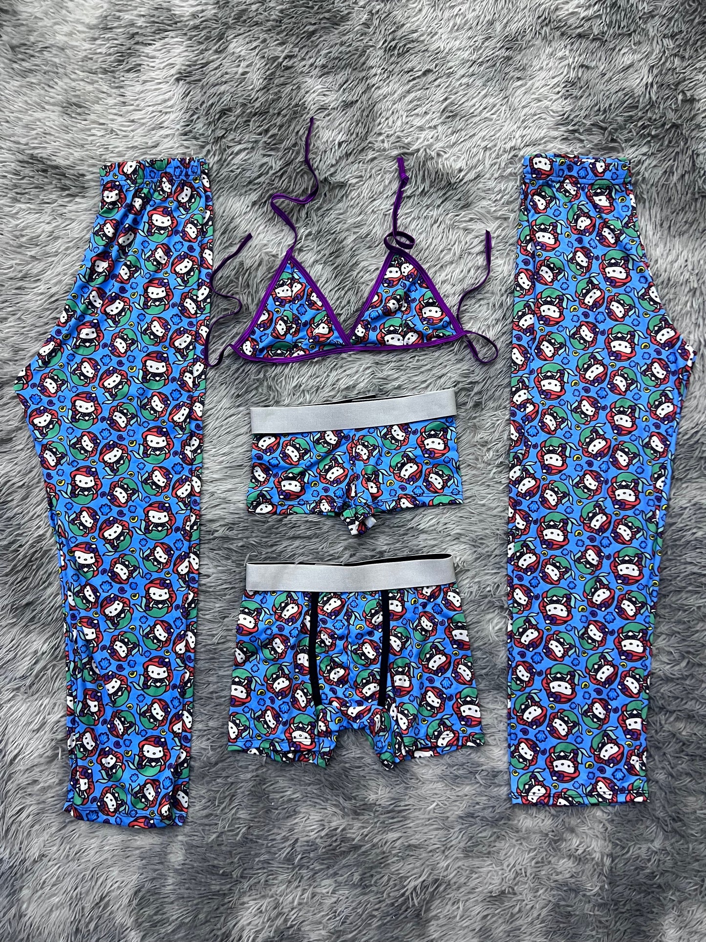 hello kitty sirenita pijama 5 piezas