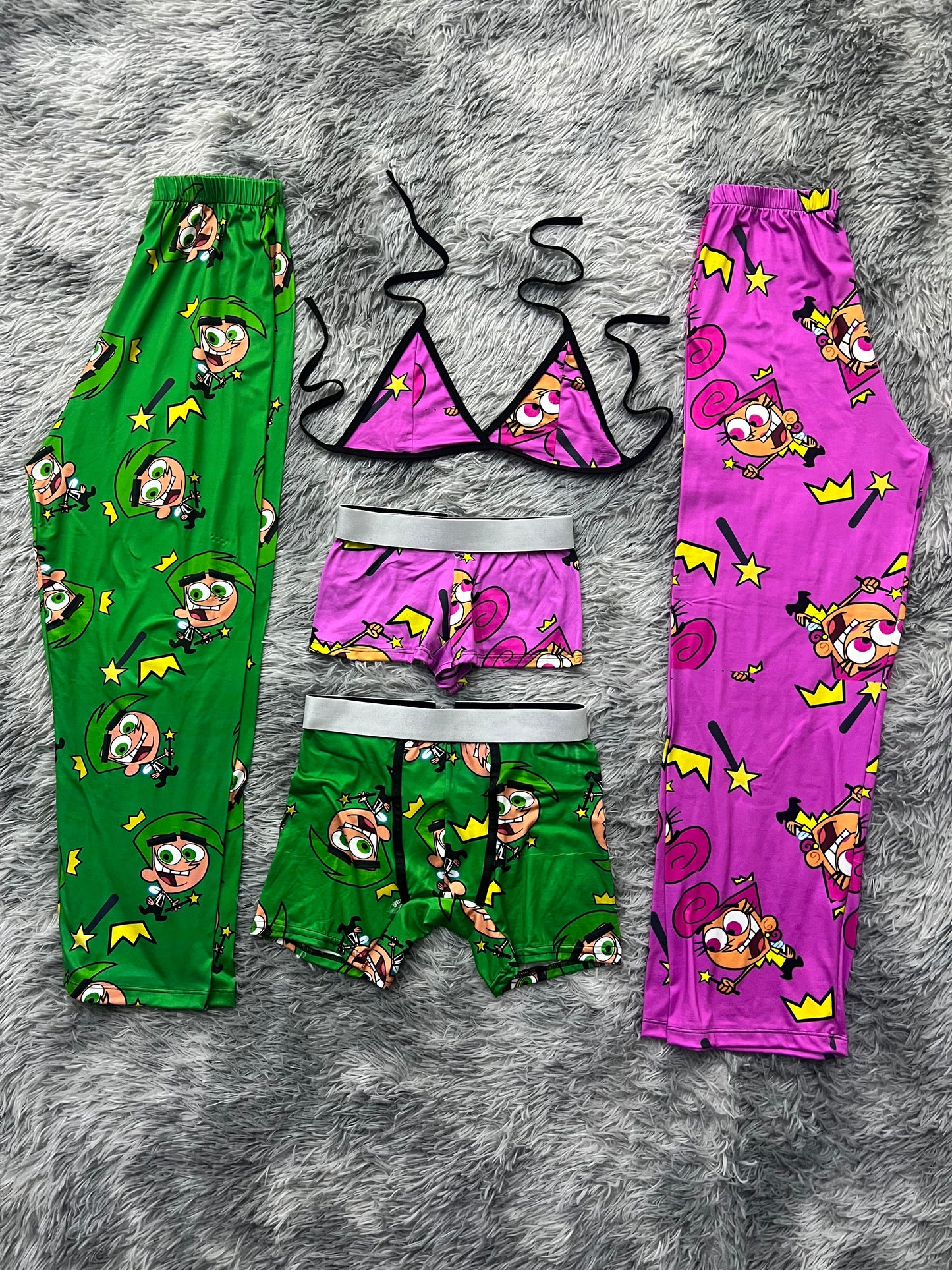 Dúo de padrinos mágicos pijama 5 piezas