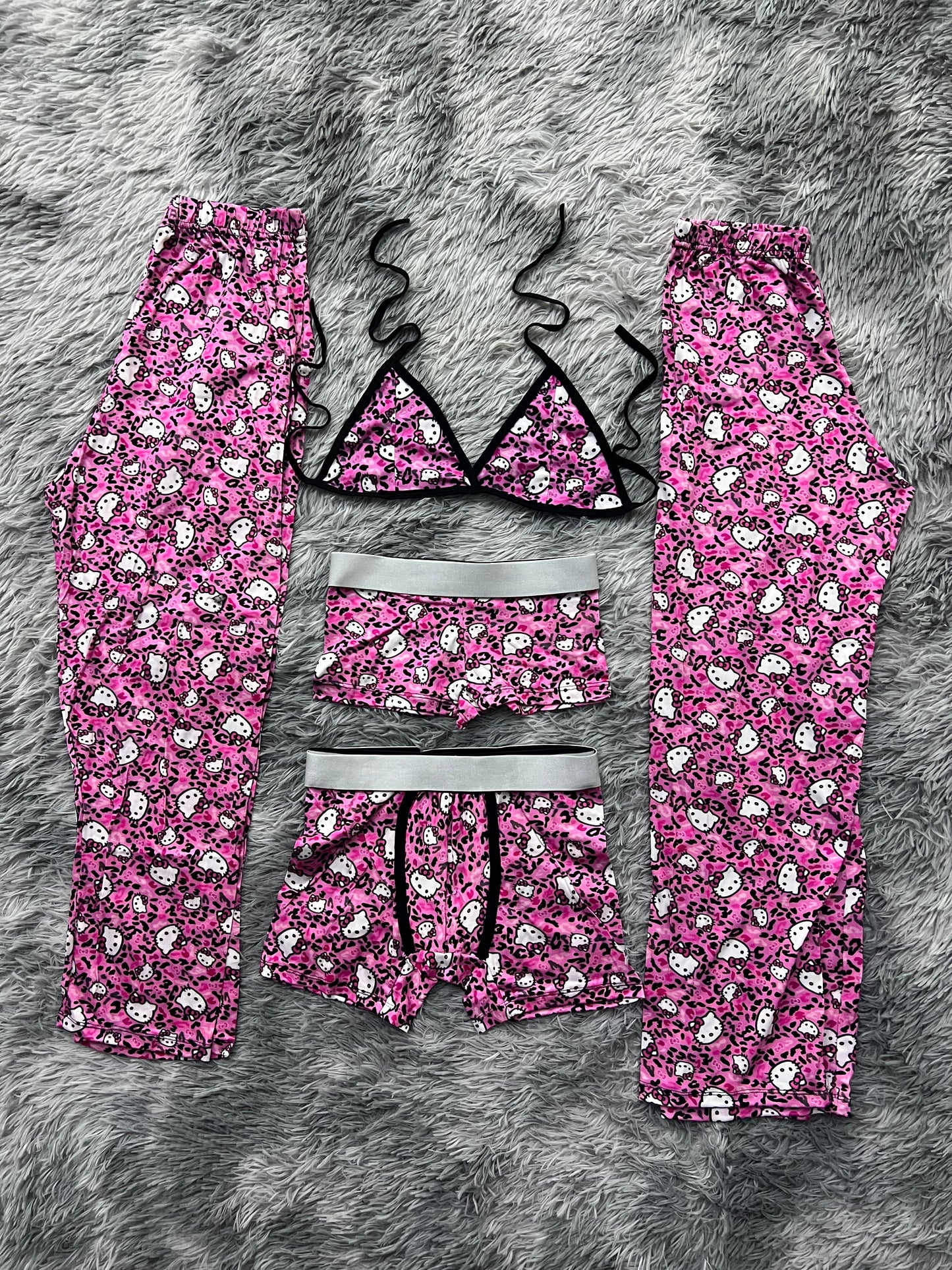 Hello Kitty animal print pijama 5 piezas