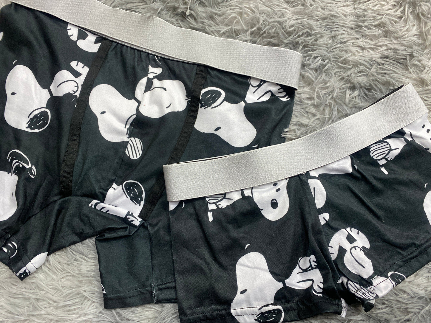 Snoopy fondo negro duo con boxer xl