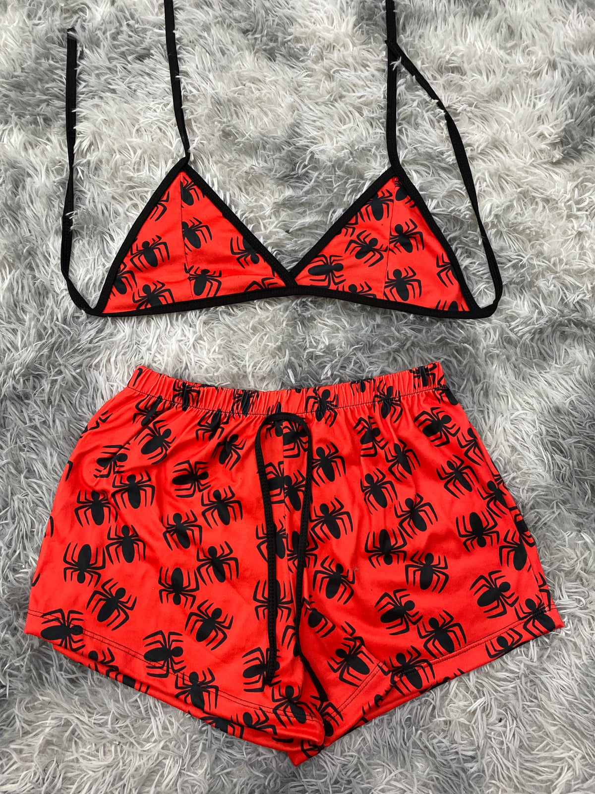 Arañitas Top Con Short Unitalla De Brush