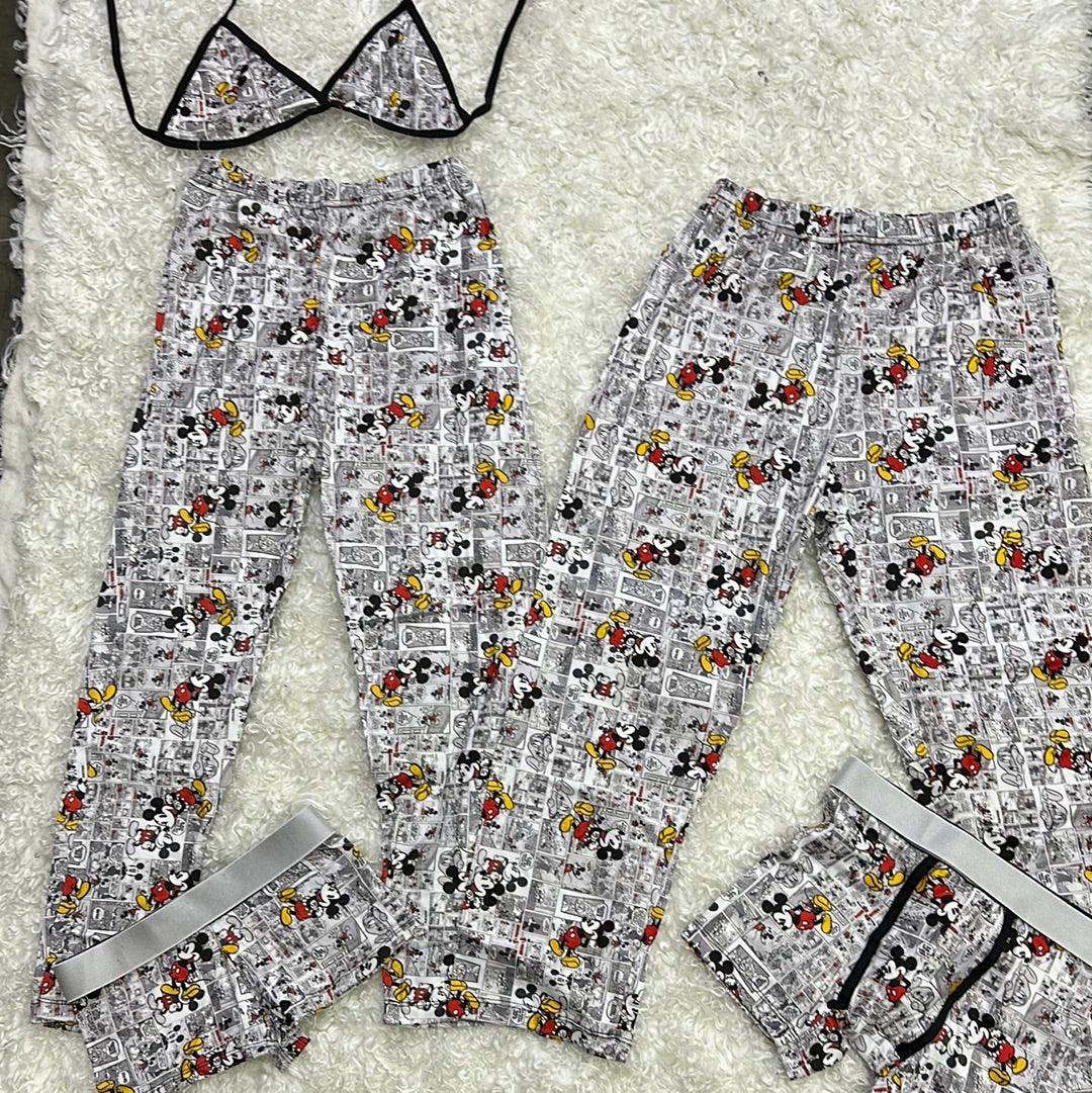 Mickey Ratón Comics Pijama De 5 Piezas
