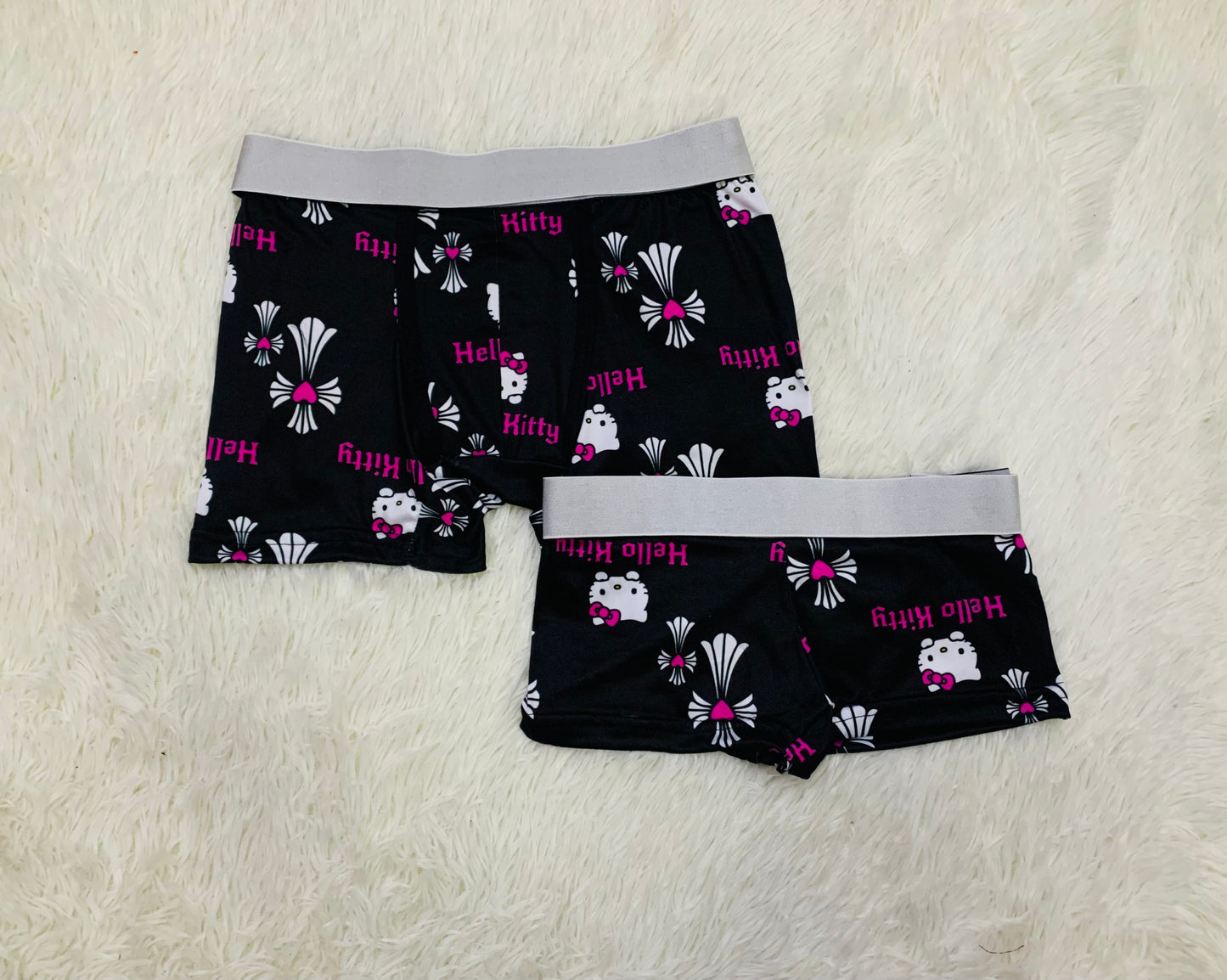 Hello Kitty Cruz Negro Duo Unitalla Con boxer.