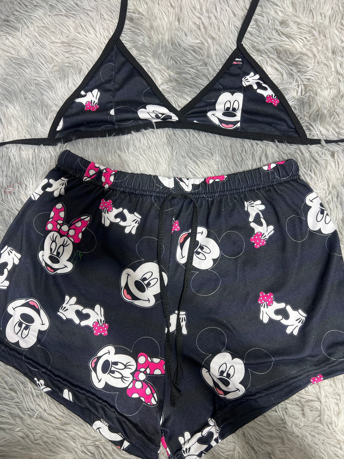 Mickey Mouse Top Con Short Unitalla De Brush