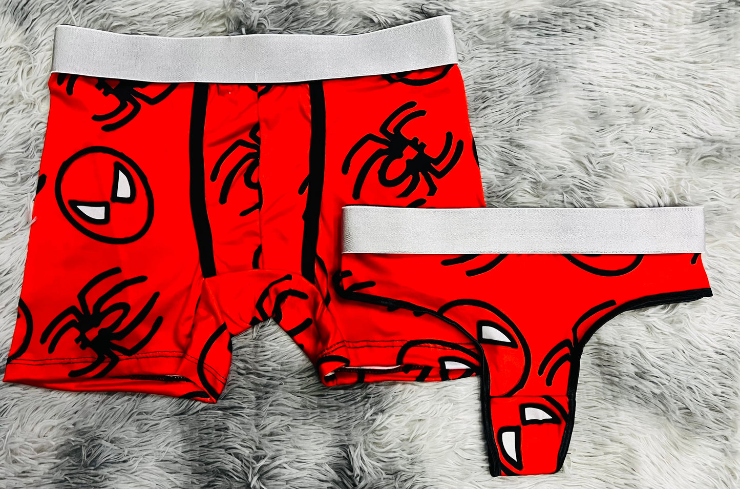 Spider Man Cara Rojo duo unitalla con tanga
