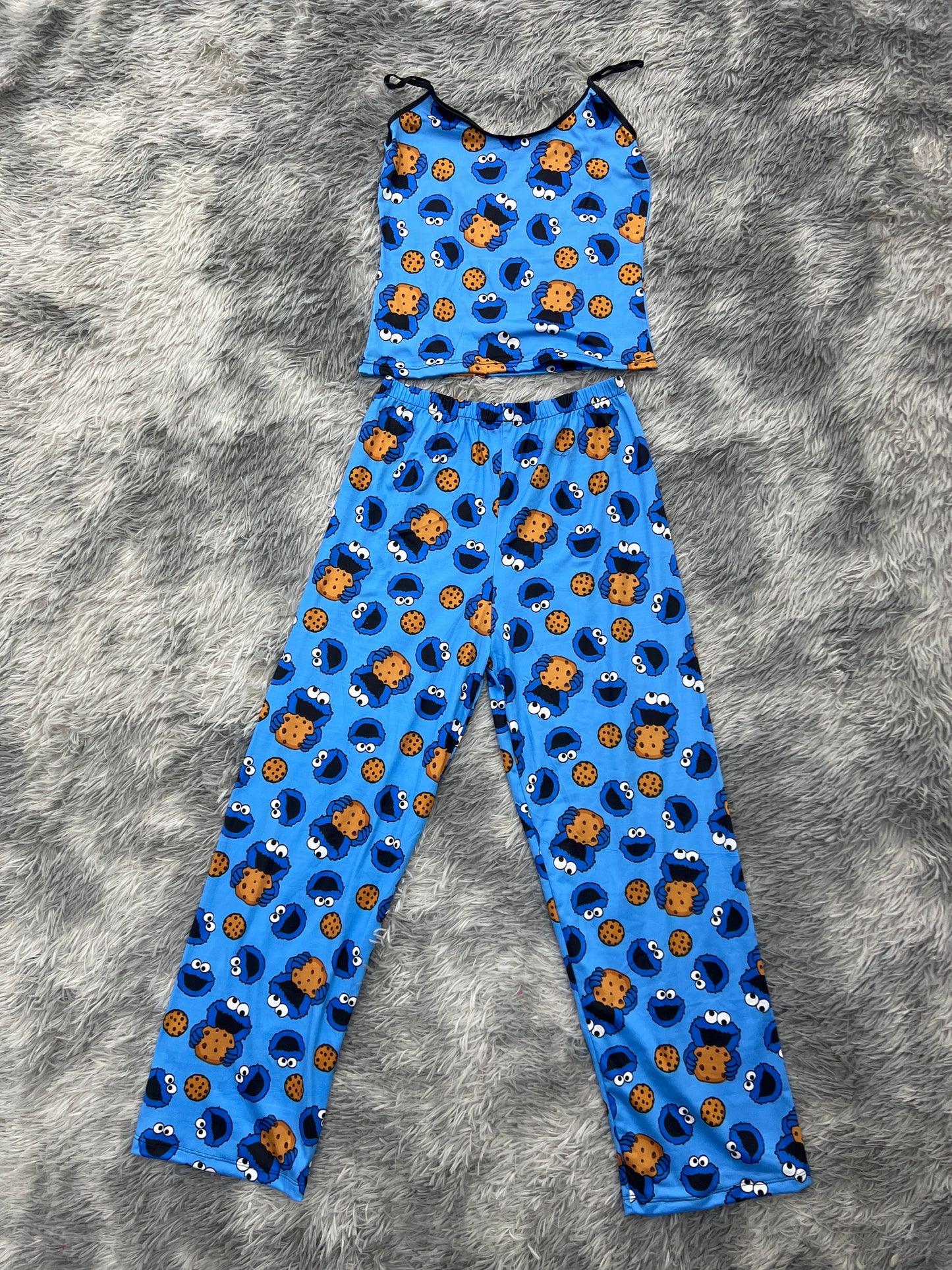 come galletas y su galleta blusa con pantalón pijama de dama