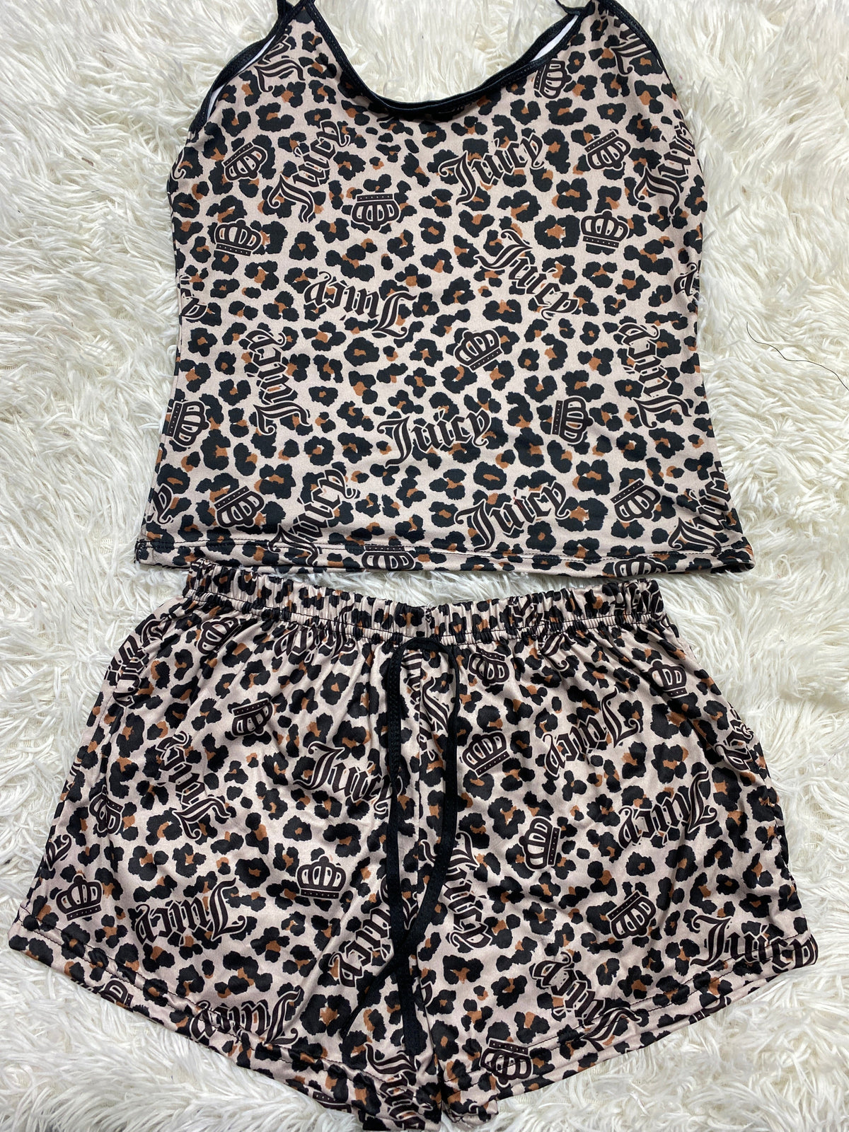 Juicy leopardo Unitalla Blusa Con Short brush