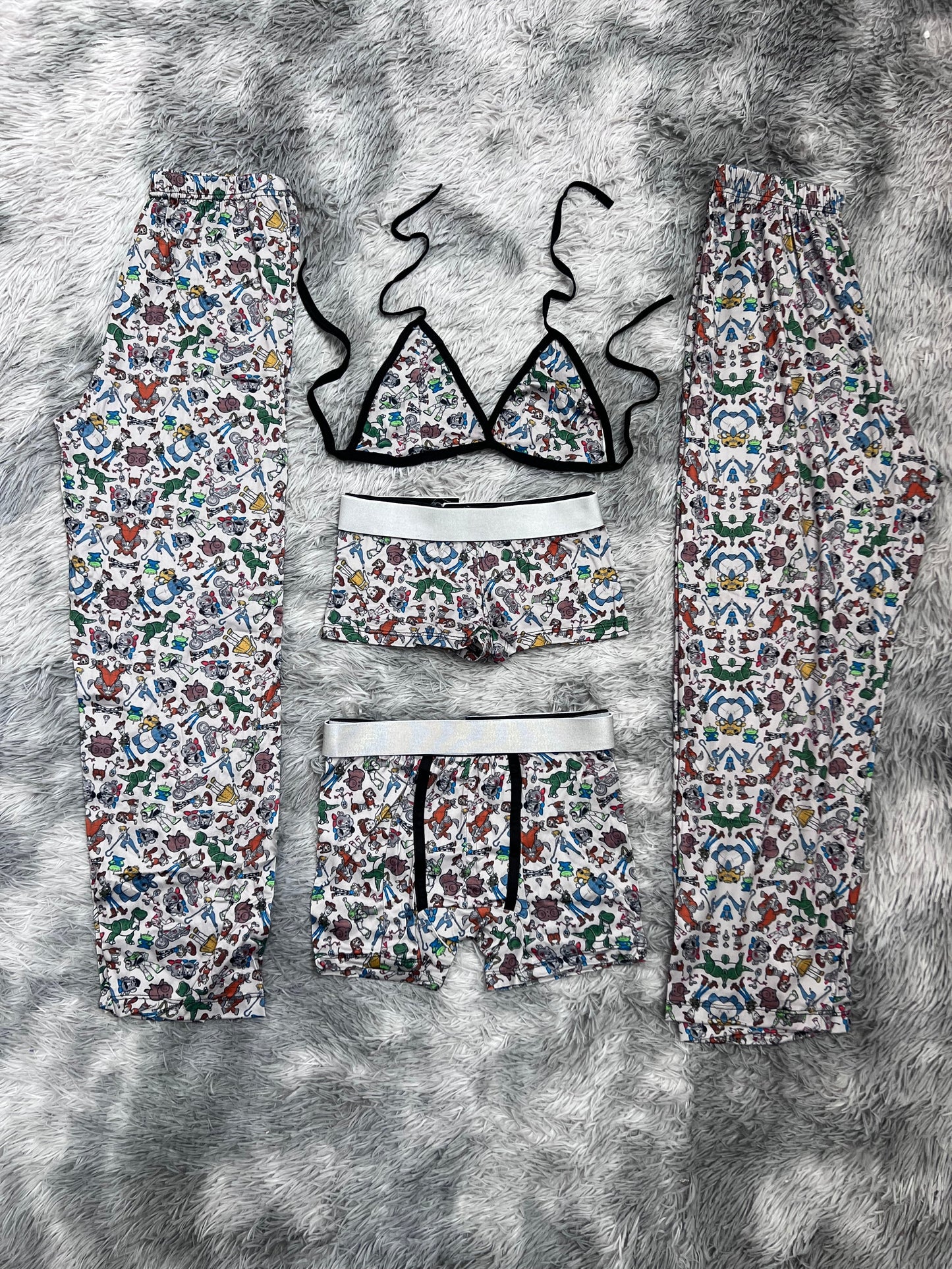 toy story fondo gris pijama 5 piezas