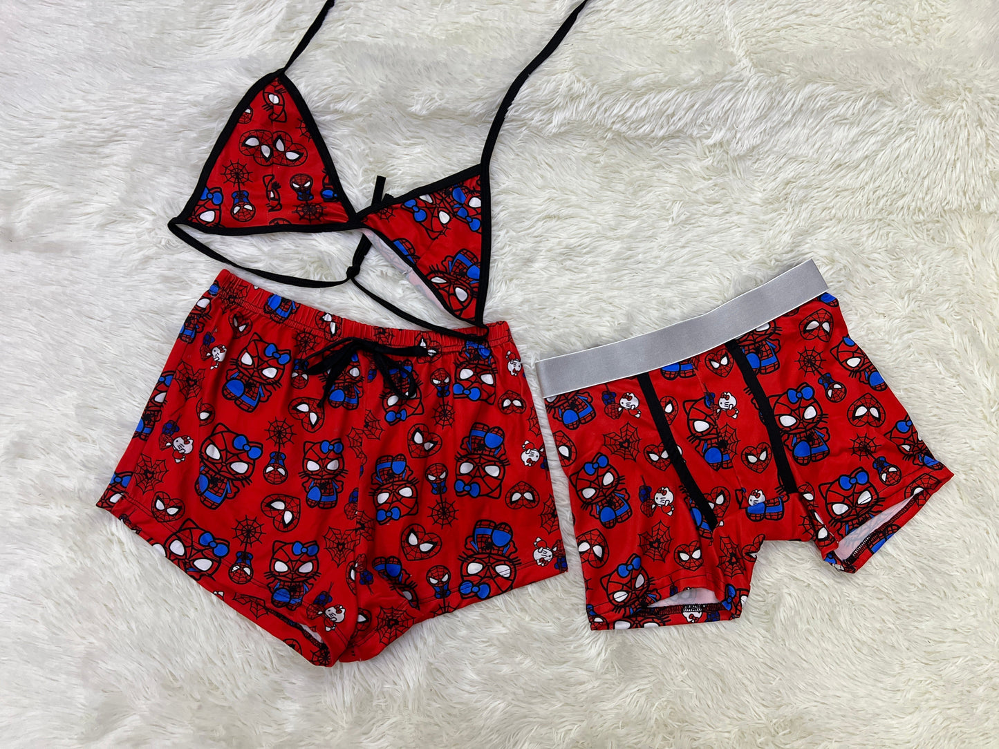 Spiderkitty Rojo duo short con top