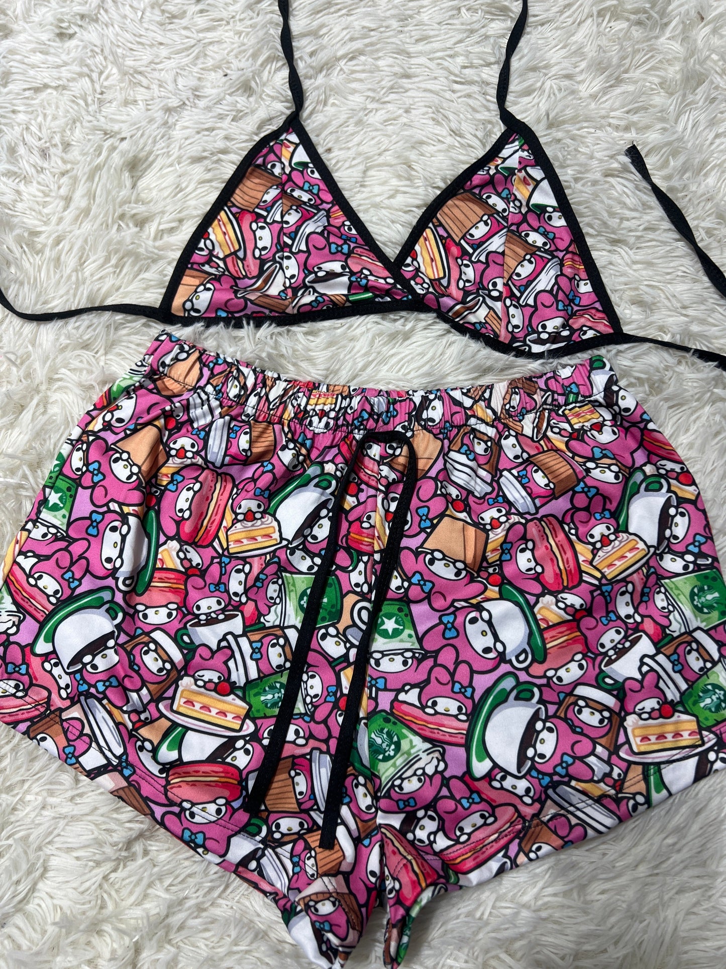 sanrio top con short unitalla de brush